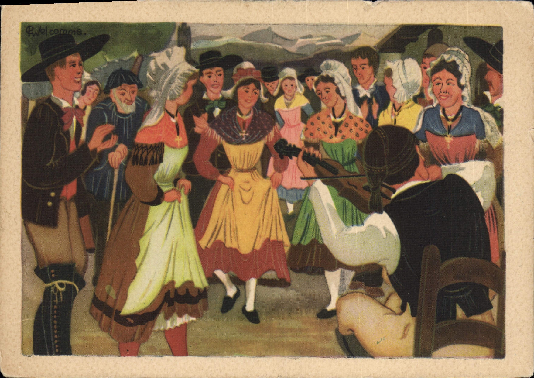 CPM Dauphine Danse Du Rigaudon