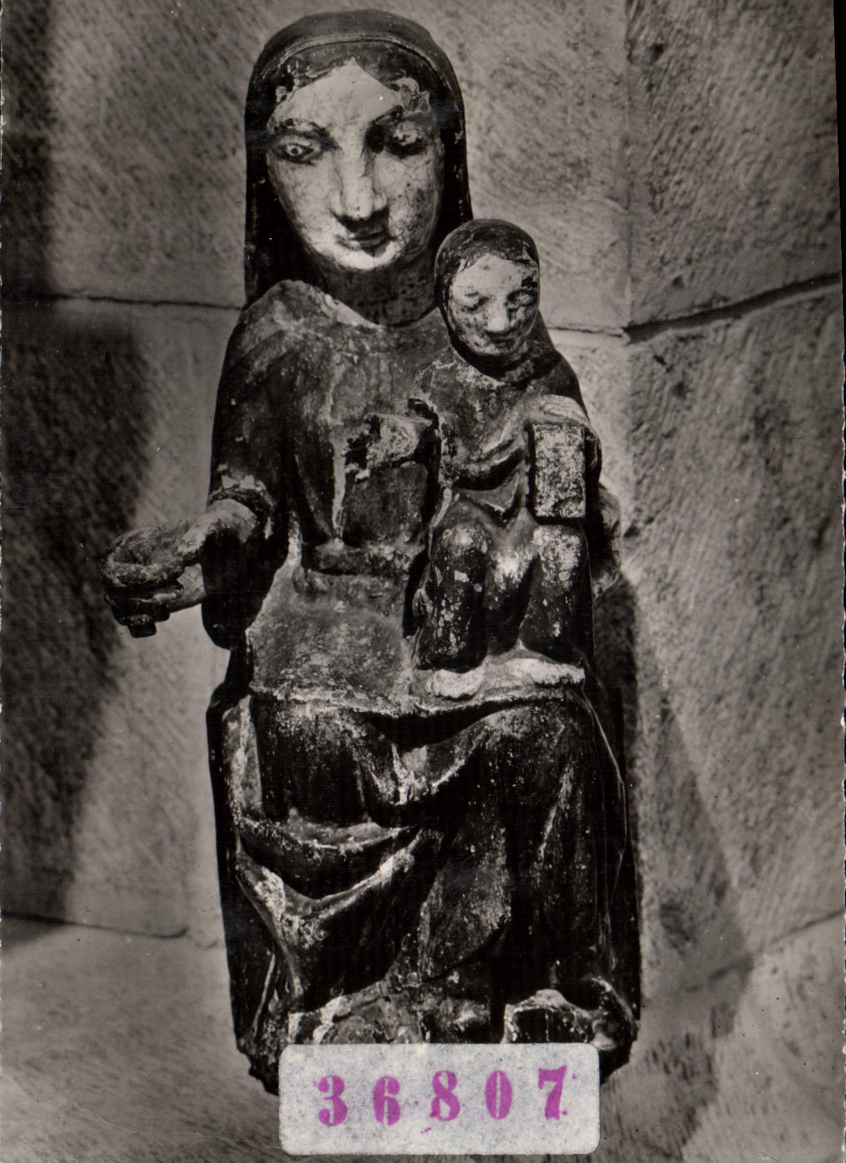 CPM Saint Michel De Cuxa Statue Notre Dame de Pessebre