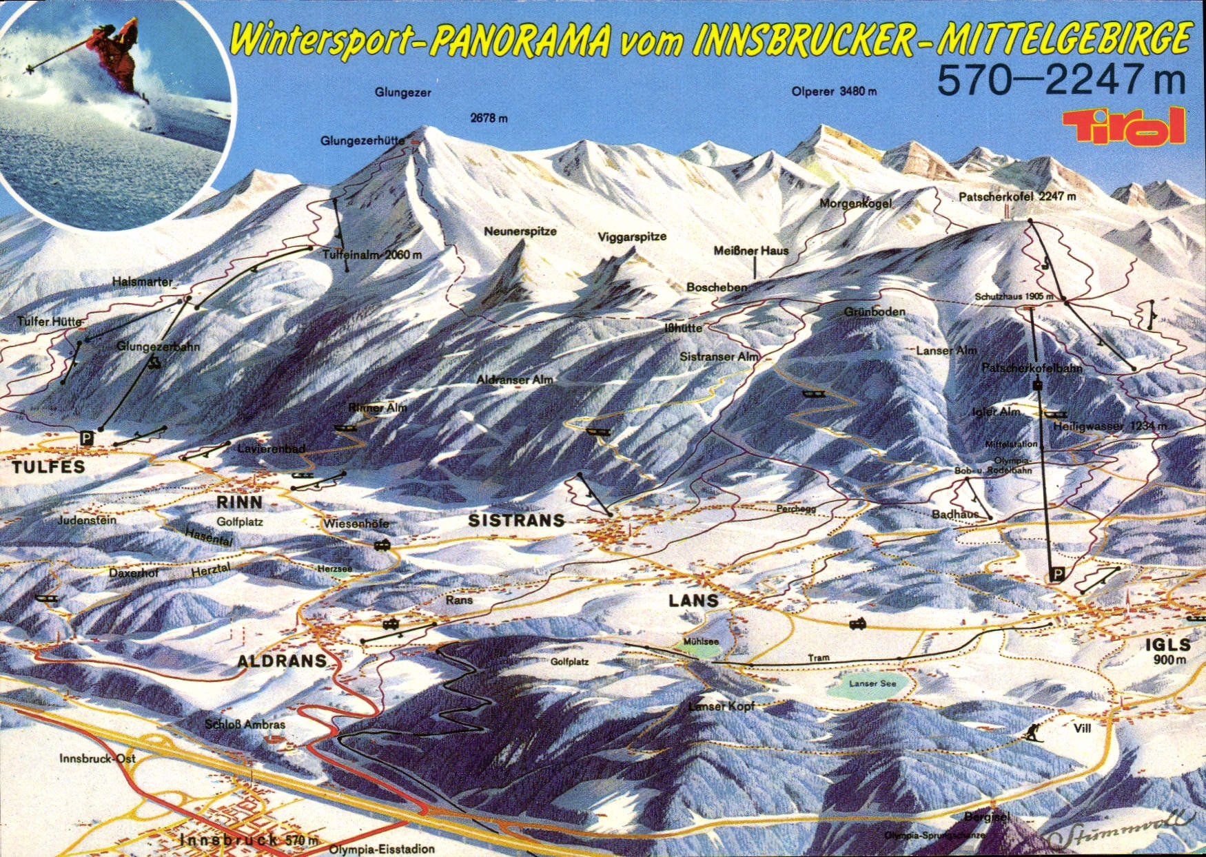 CPM Winter Und Sommerernolungs gebiet Innsbrucker Mittelgebirge Tirol Austria