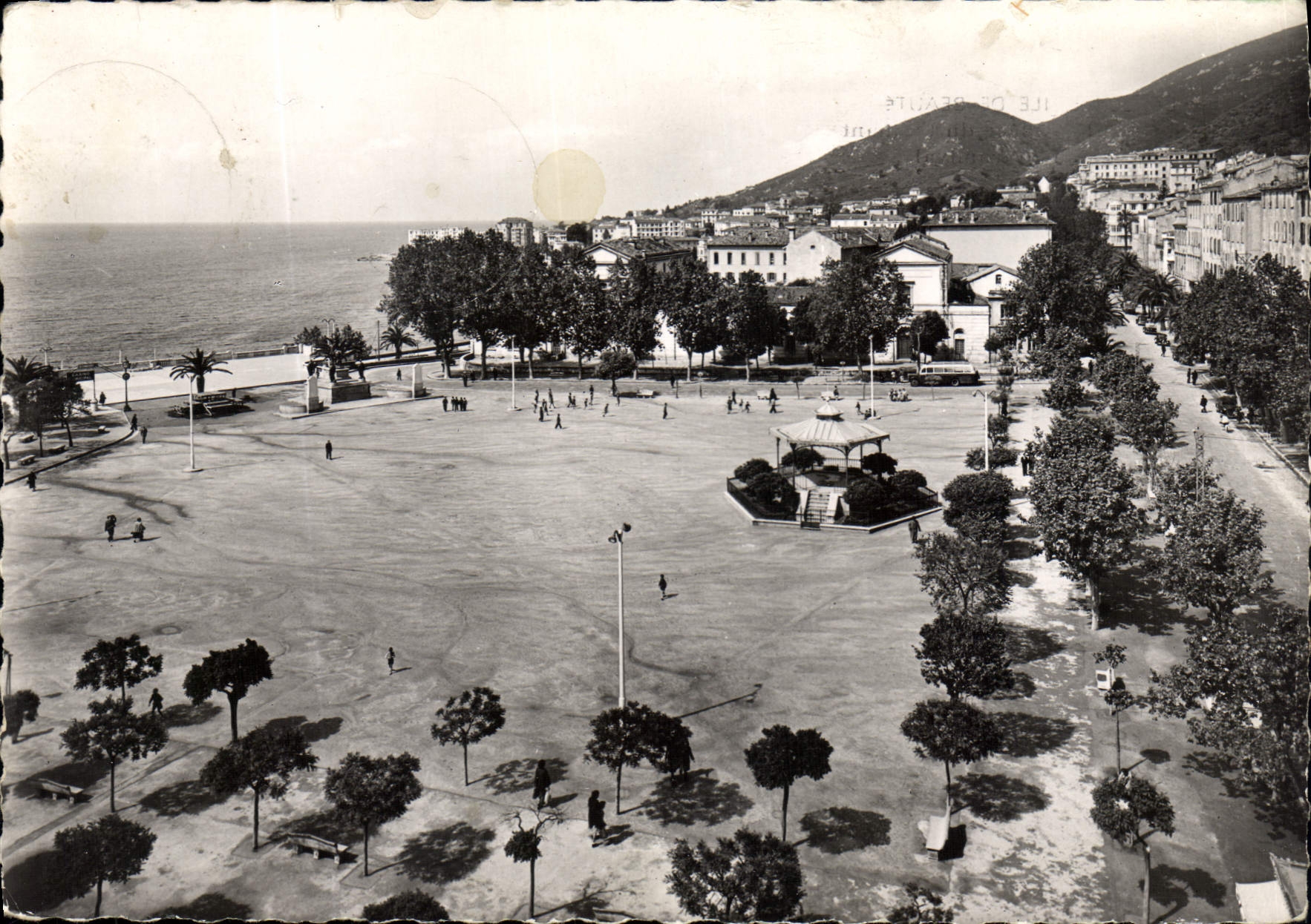 CPM Ajaccio Place du Diamant et le Cours Grandval