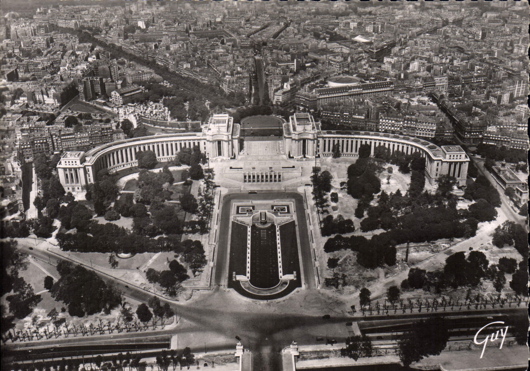 CPM Paris Et Ses Merveilles Panorama Sur Le Palais de Chaillot