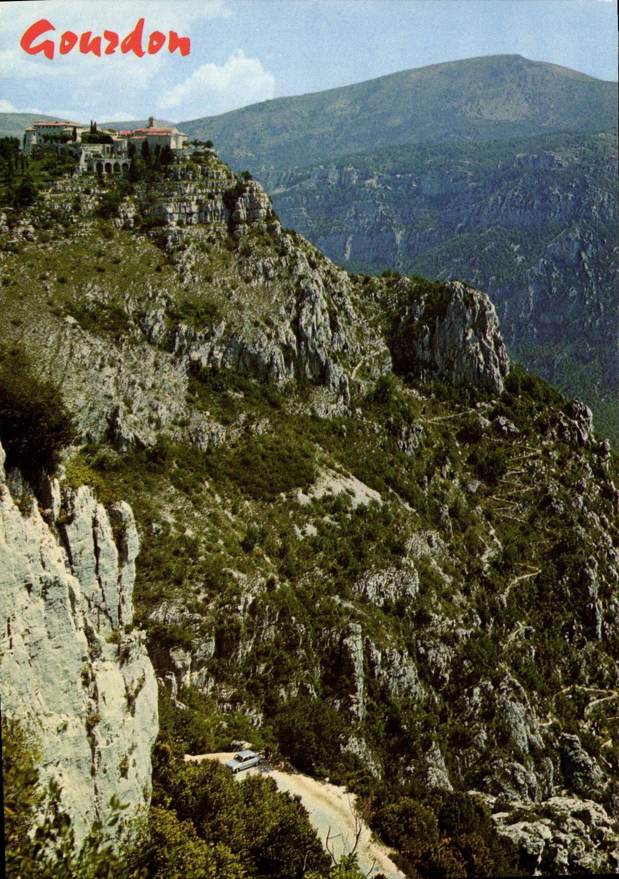 CPSM Gourdon Altitude Vieux Village Feodal Bati En Nid D'Aigle