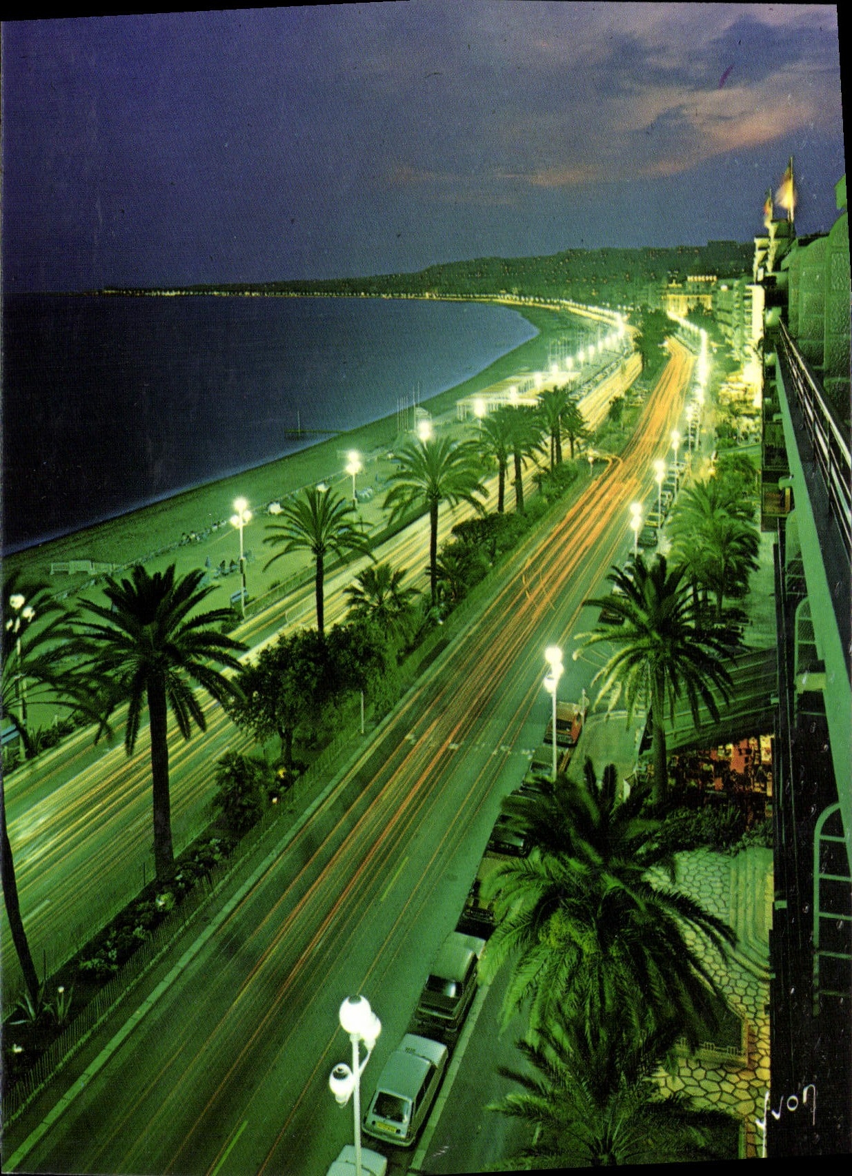 CPSM Nice La Promenade Des Anglais La Nuit