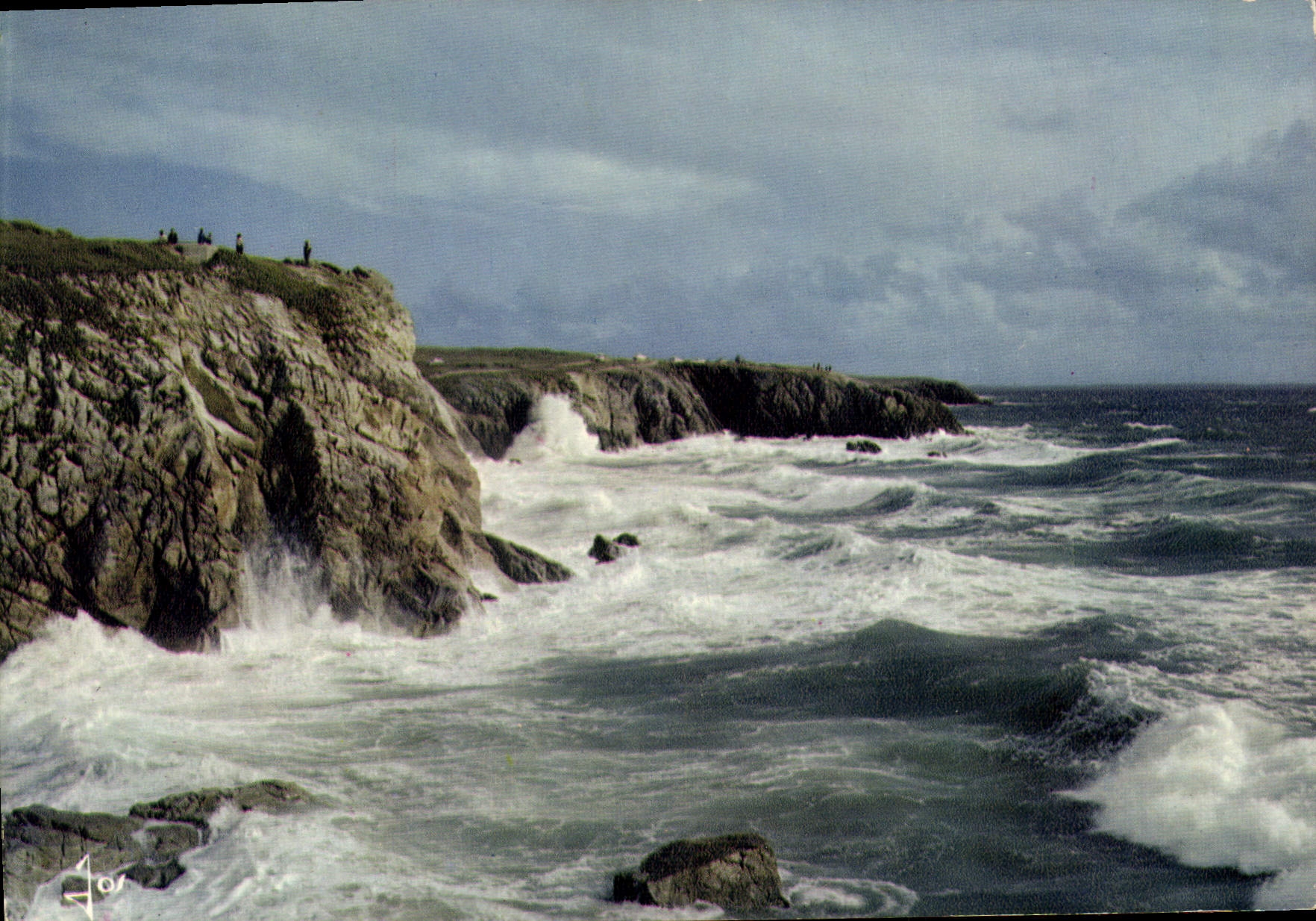 CPSM Couleurs Presquile De Quiberon Tempete Sur La Cote Sauvage