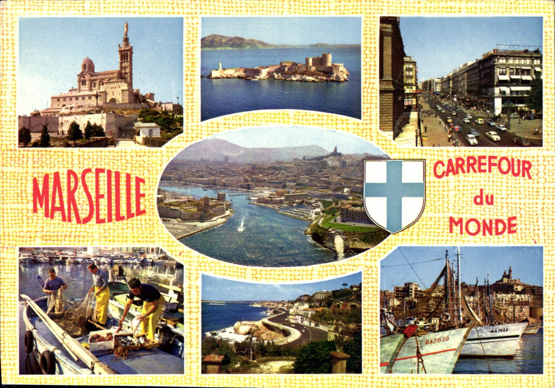 CPSM Marseille Carrefour du Monde