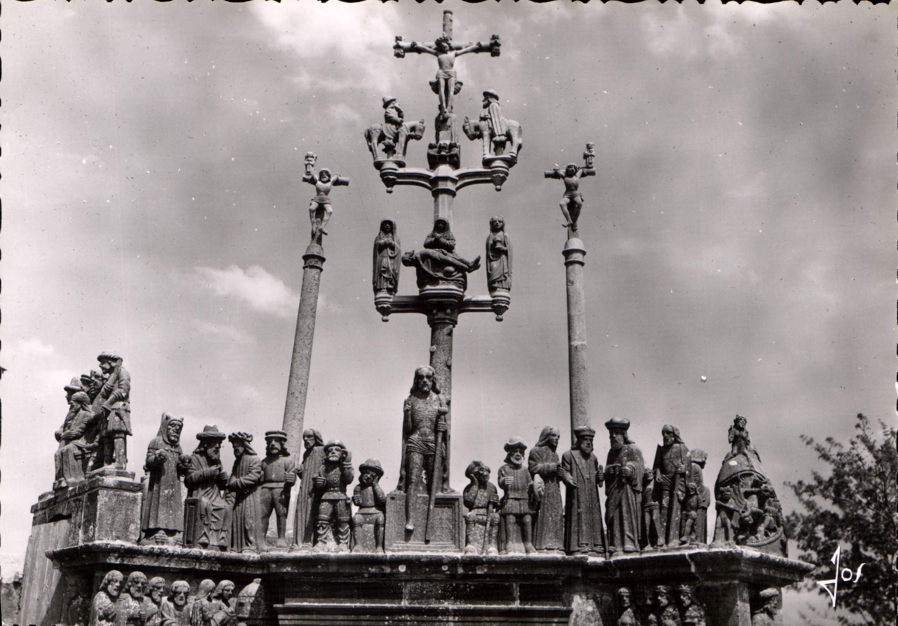 CPSM Bretagne Plougastel Daoulas Le Calvaire de 1602 Partie Superieure