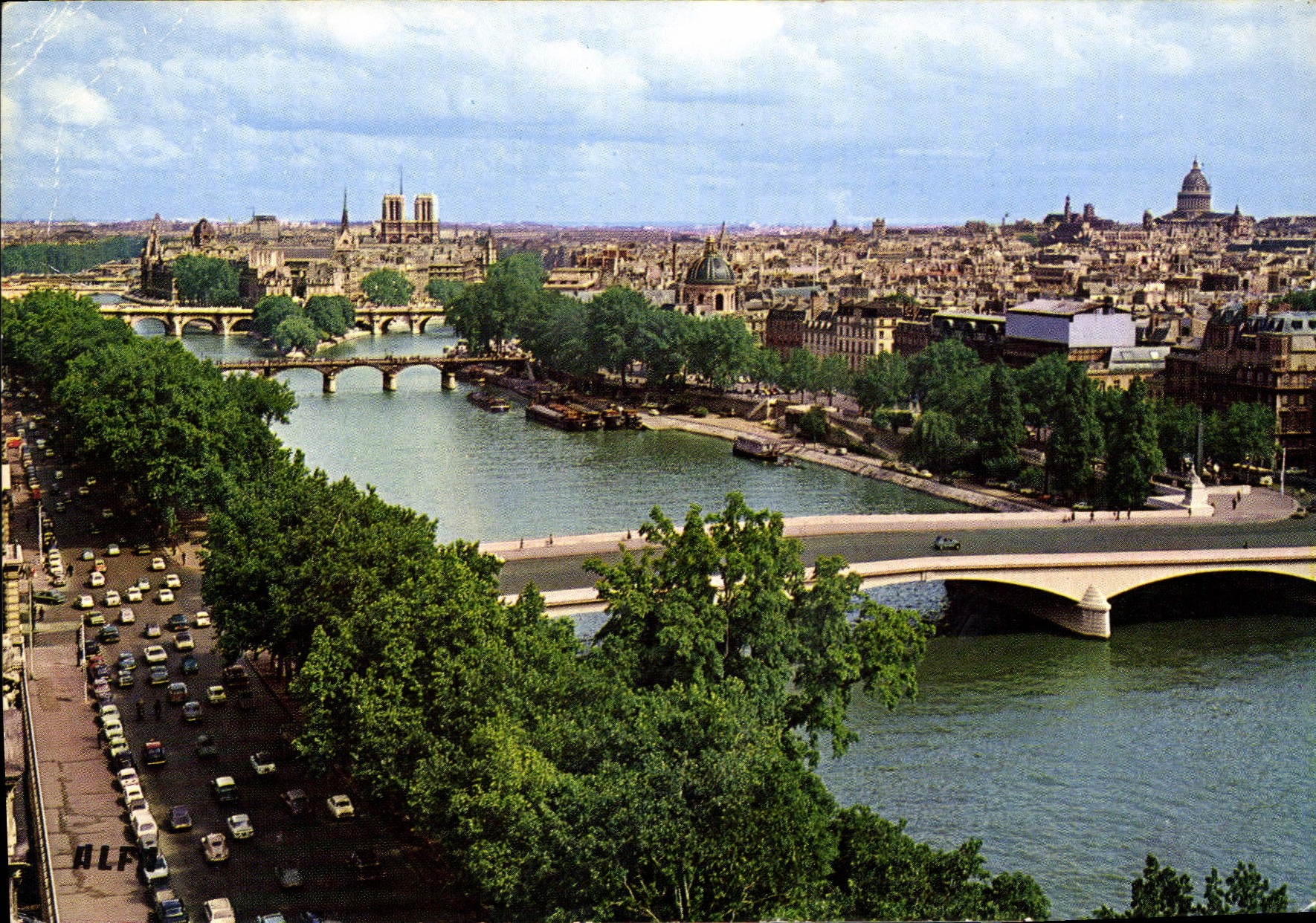 CPSM Paris Le Pont Du Carrousel Le Pont Des Arts