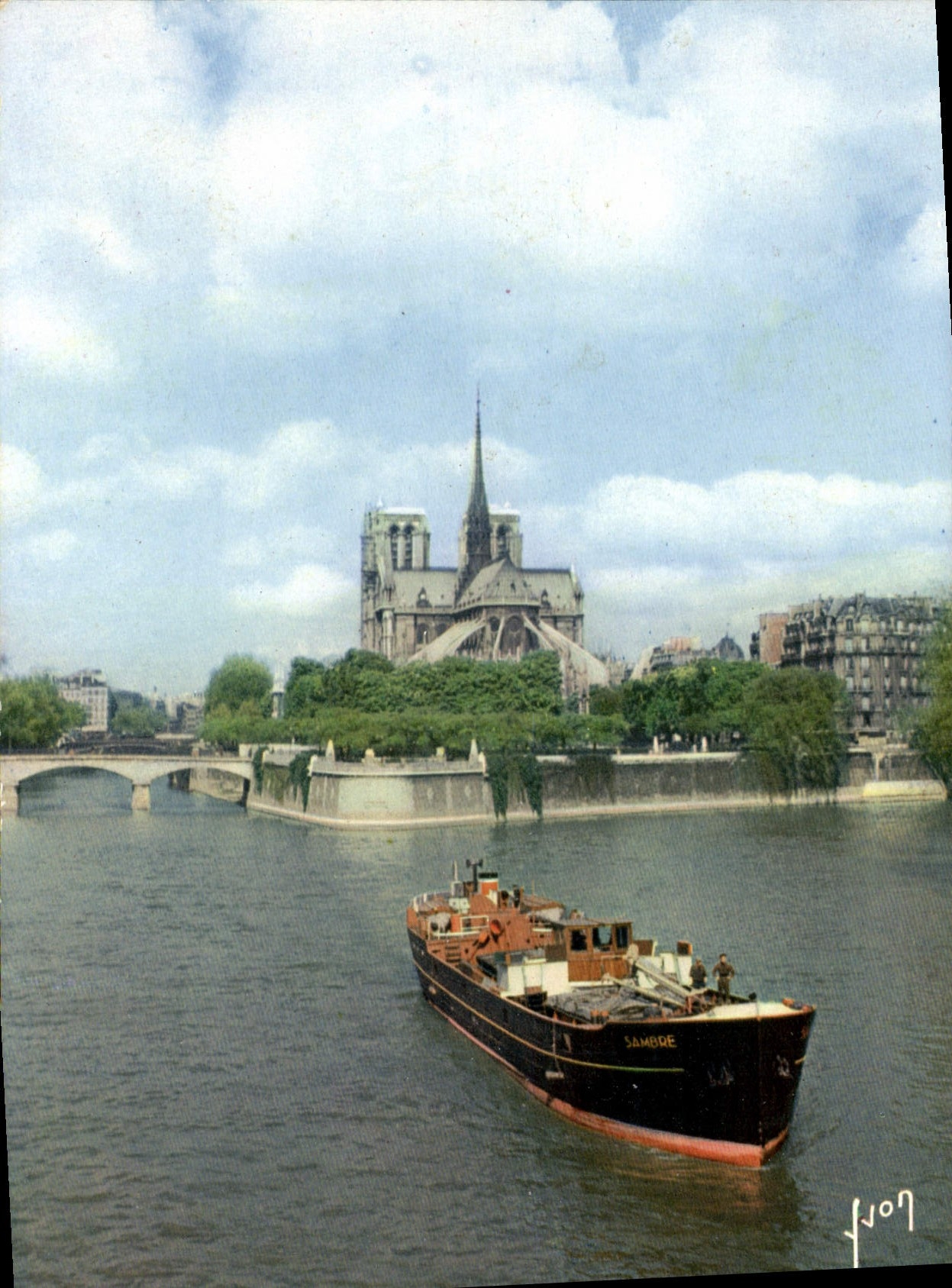 CPSM Couleurs Lumiere De France Paris Notre Dame