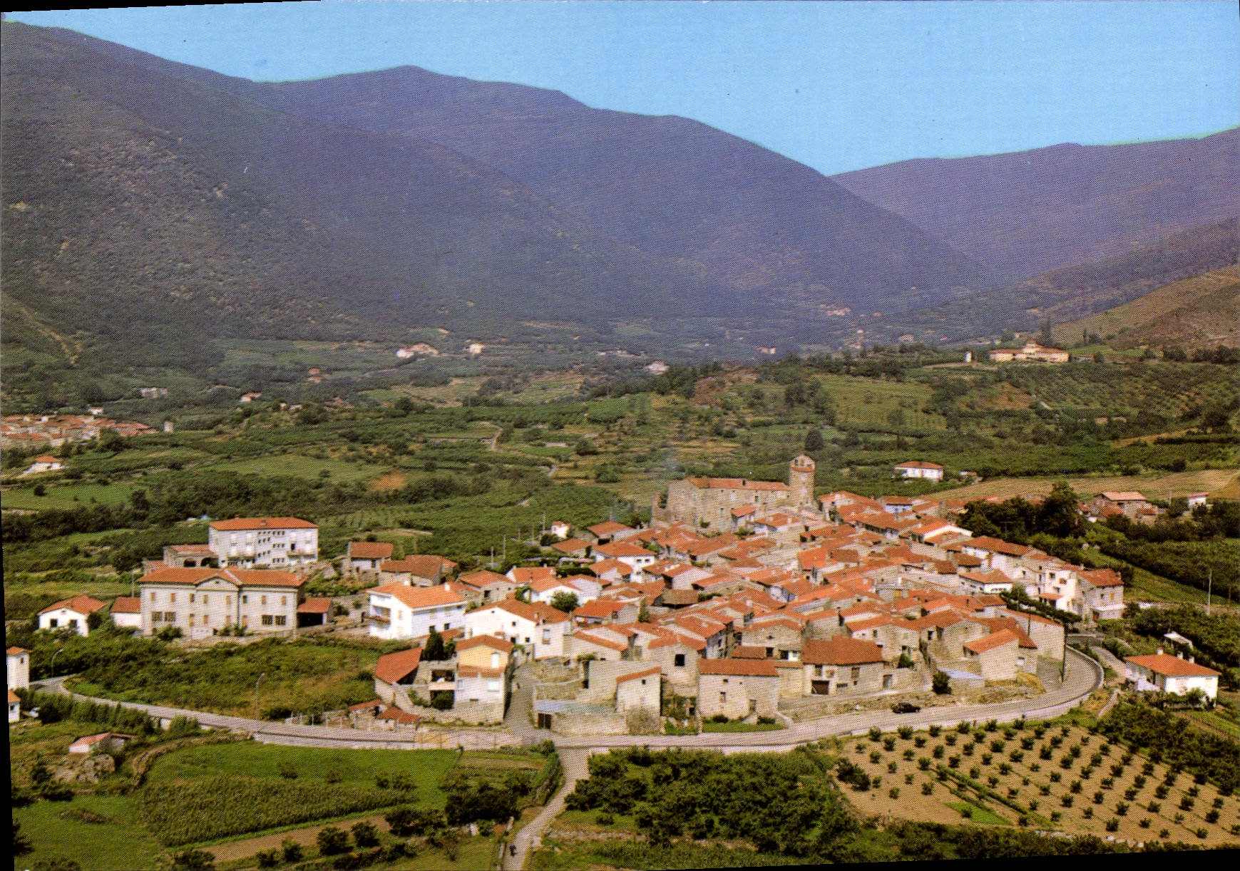 CPSM Molitg Les Bains Le Village Vu D'Avion