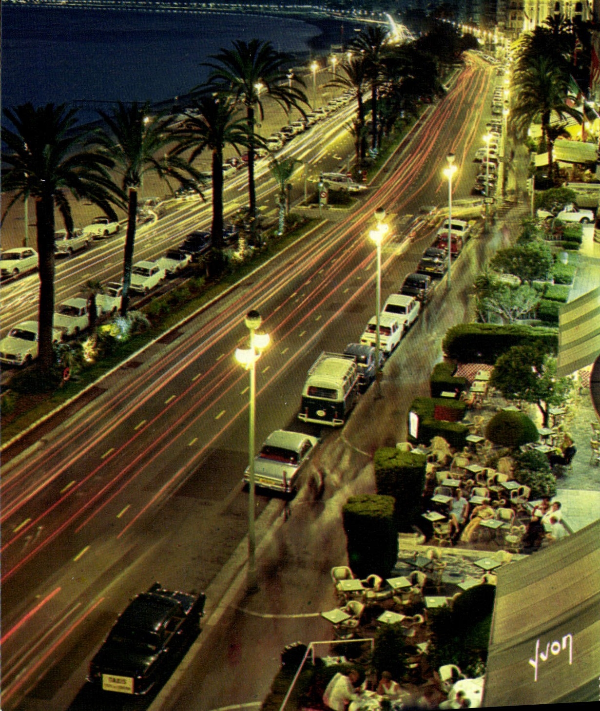 CPSM Nice La Promenade Des Anglais La nuit