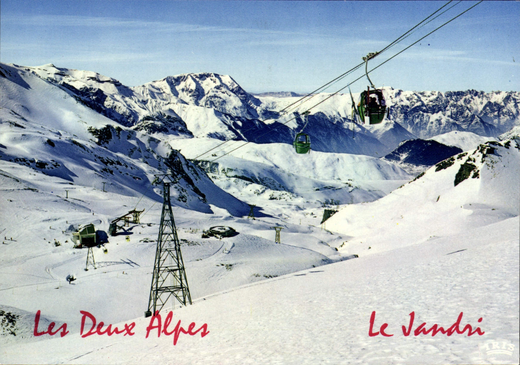 CPSM Les Deux Alpes Dauphine La Gare Inferieure Du Jandri