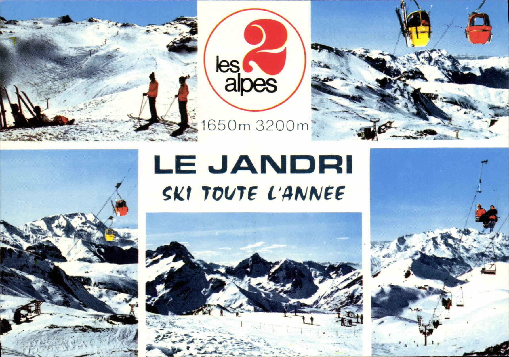 CPSM les 2 Alpes Telesiege Et Pistes De La Toura