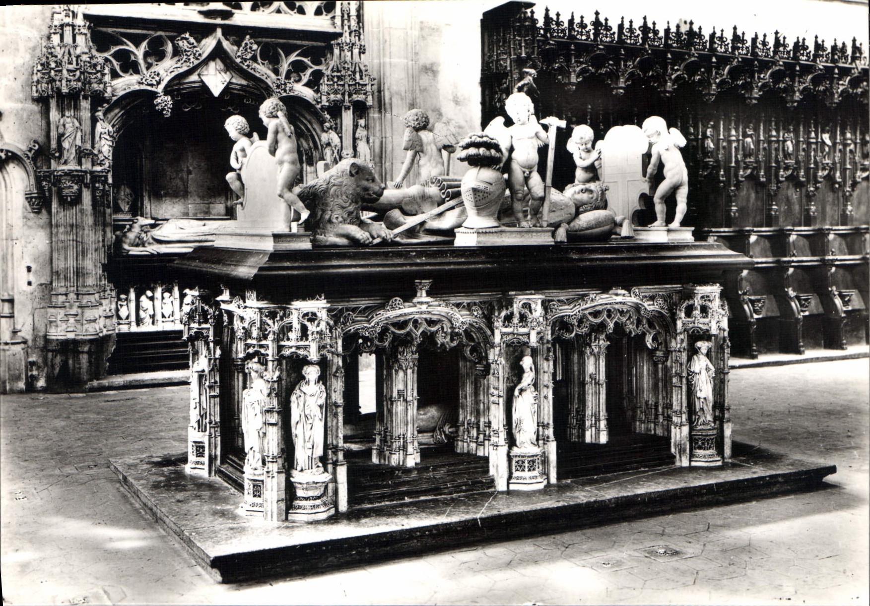 CPSM Bourg En Bresse Eglise De Brou Tombeau de Philibert le Beau