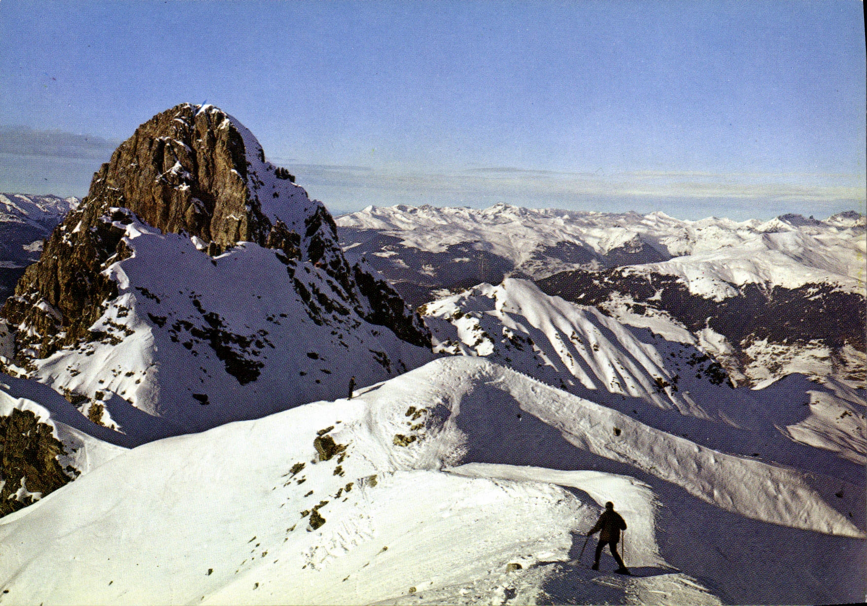 CPSM Courchevel Depuis La Saulire Vue Sur La Croix Des Verdons