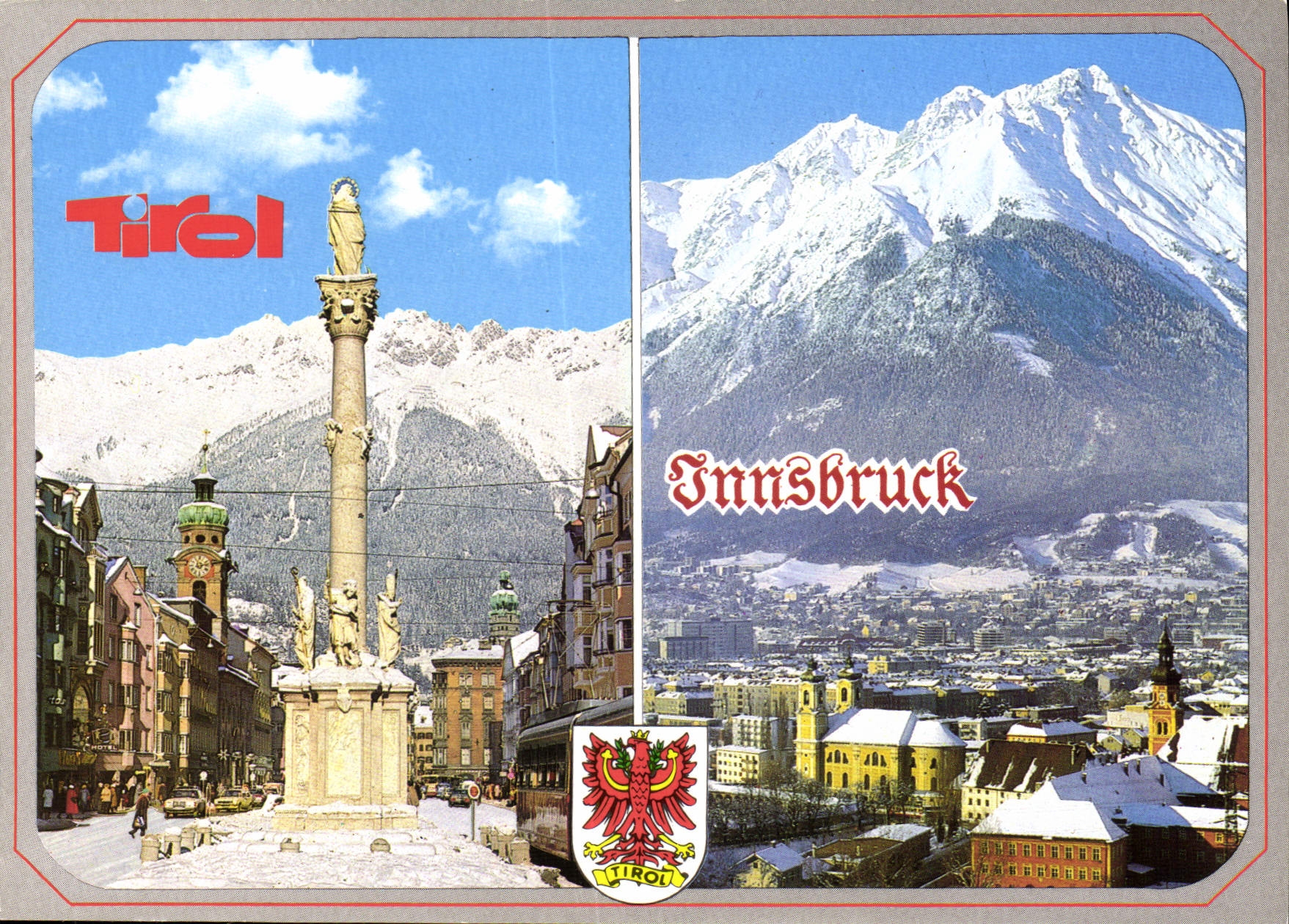 CPSM Alpenstadt Innsbruck Maria Theresien Strabe Mit Annasaule