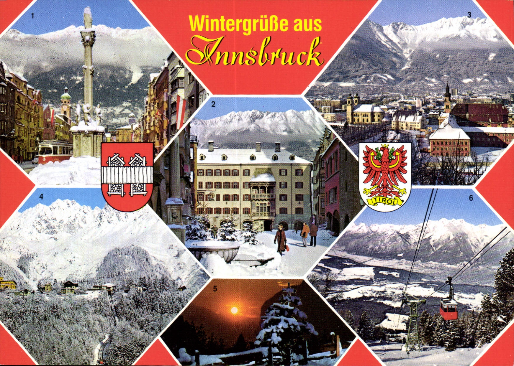 CPSM Alpenstadt Innsbruck Tirol Astria Maria Theresien