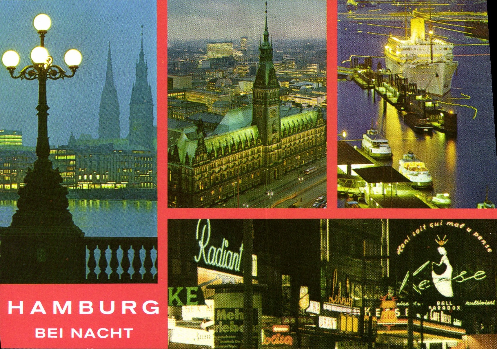 CPSM Hamburg Bei Nacht