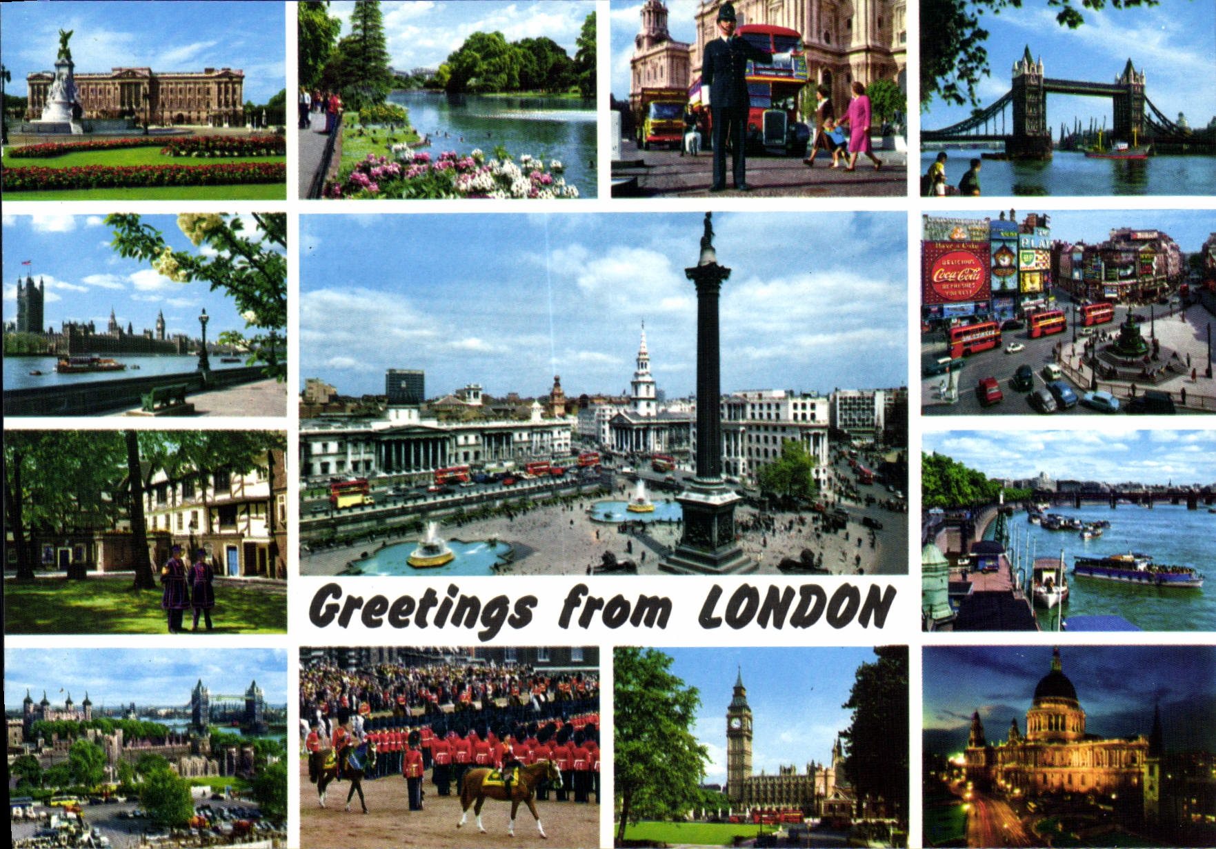 CPSM Greetings From London
