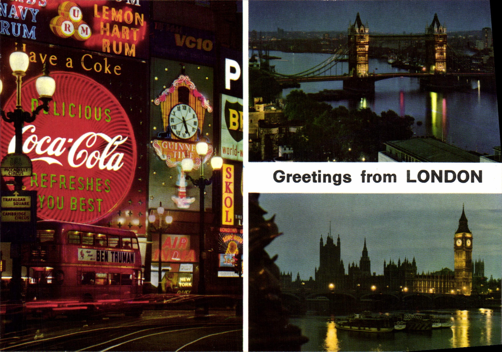 CPSM Greetings From London