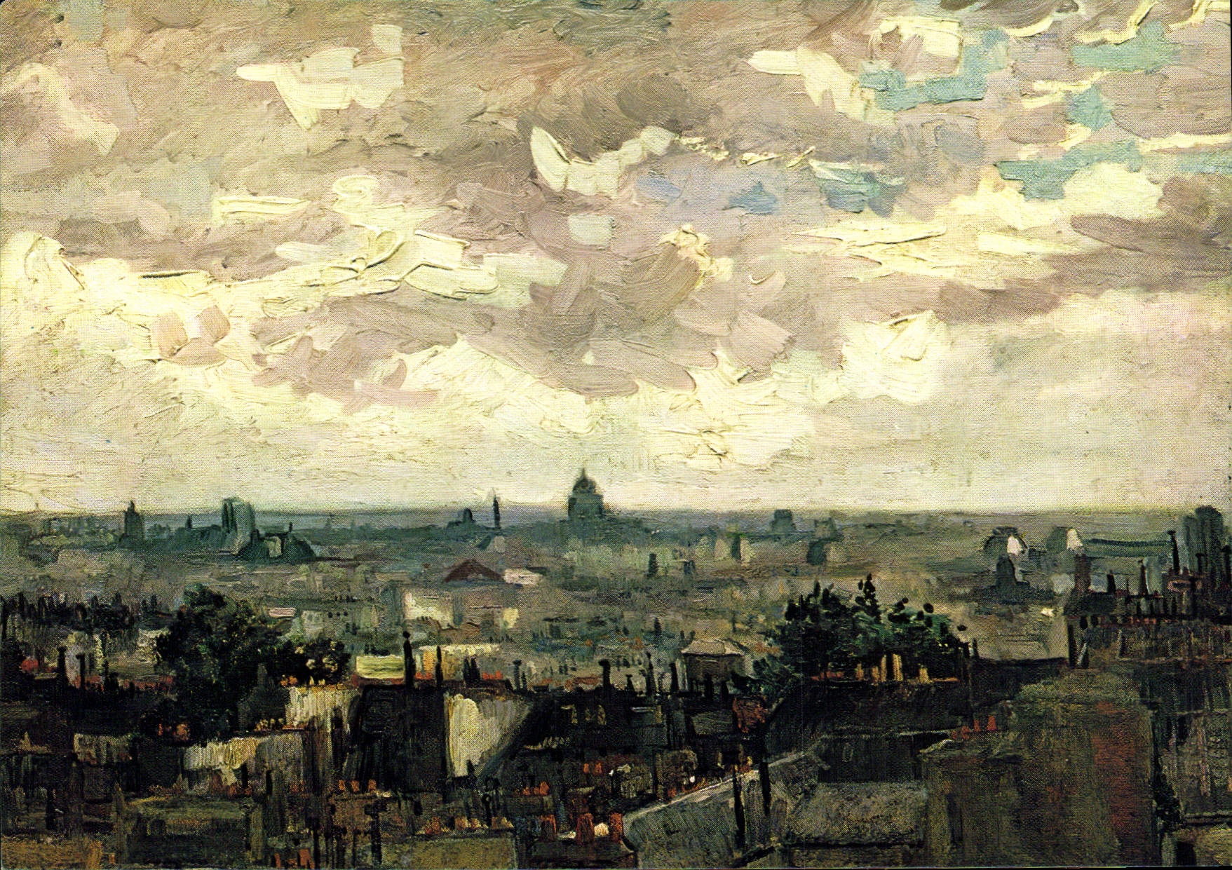 CPSM Vincent Van Gogh Gezicht Op parijs