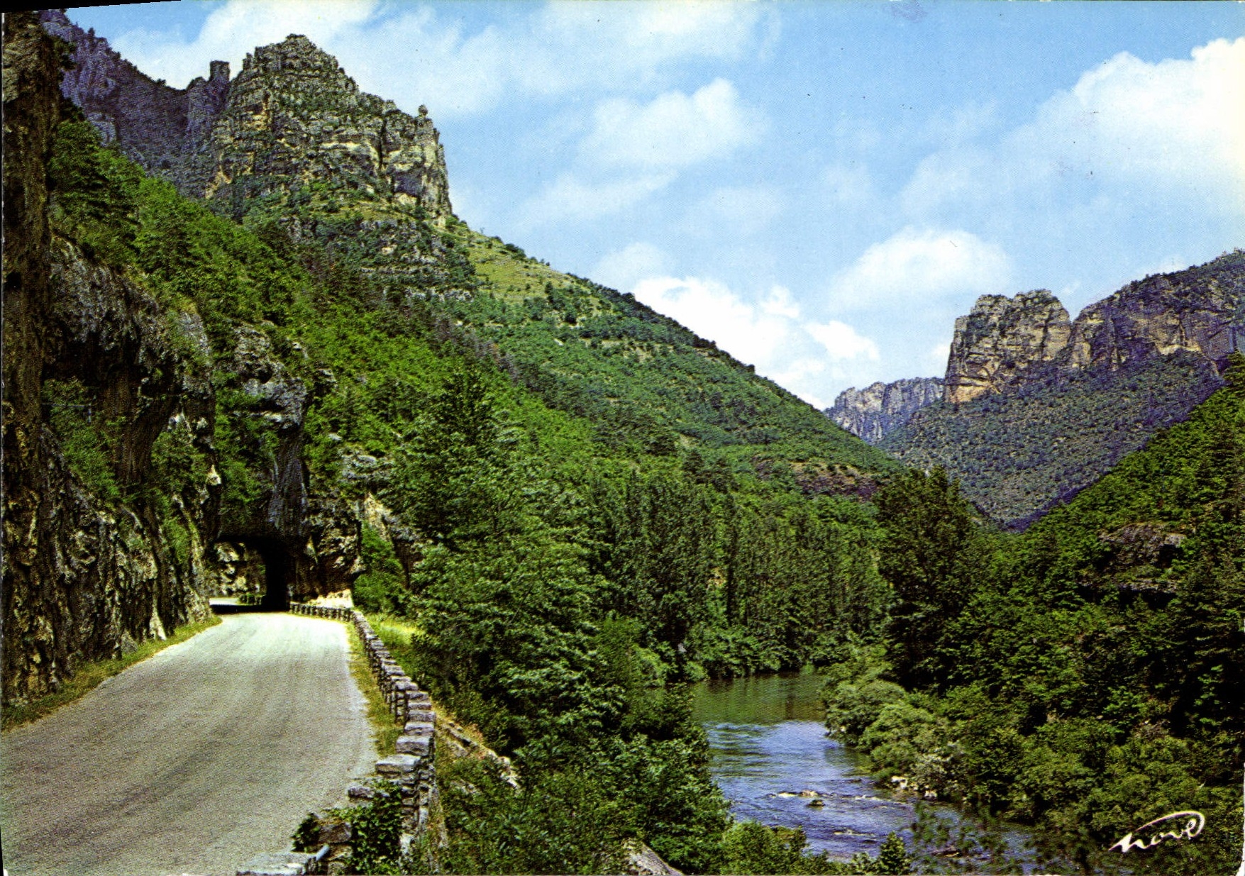 CPSM Gorges Du Tarn Entre Le Rozier-Peyreleau Et Les Vignes
