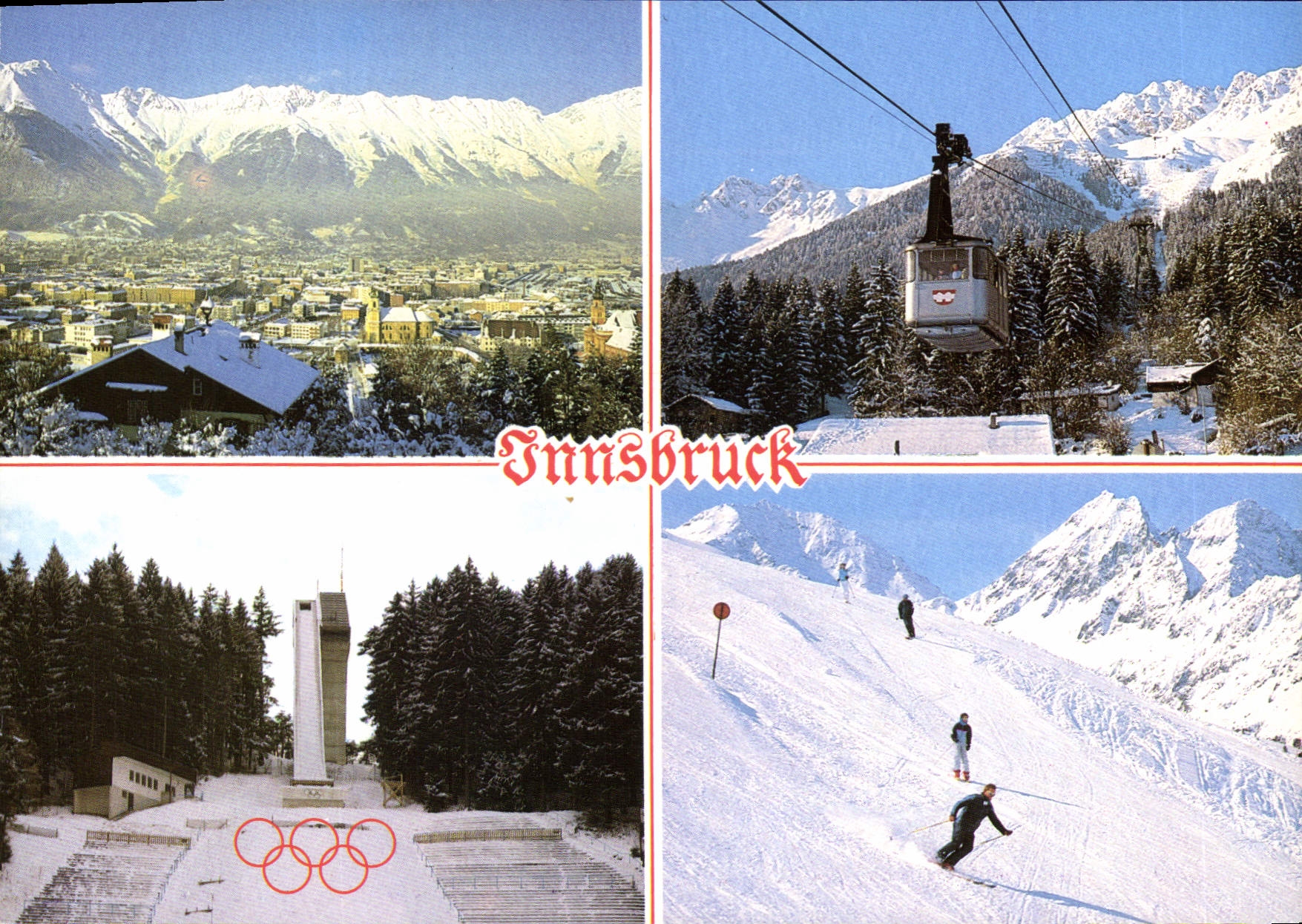 CPSM Alpenstadt Innsbruck Mit Nordkette