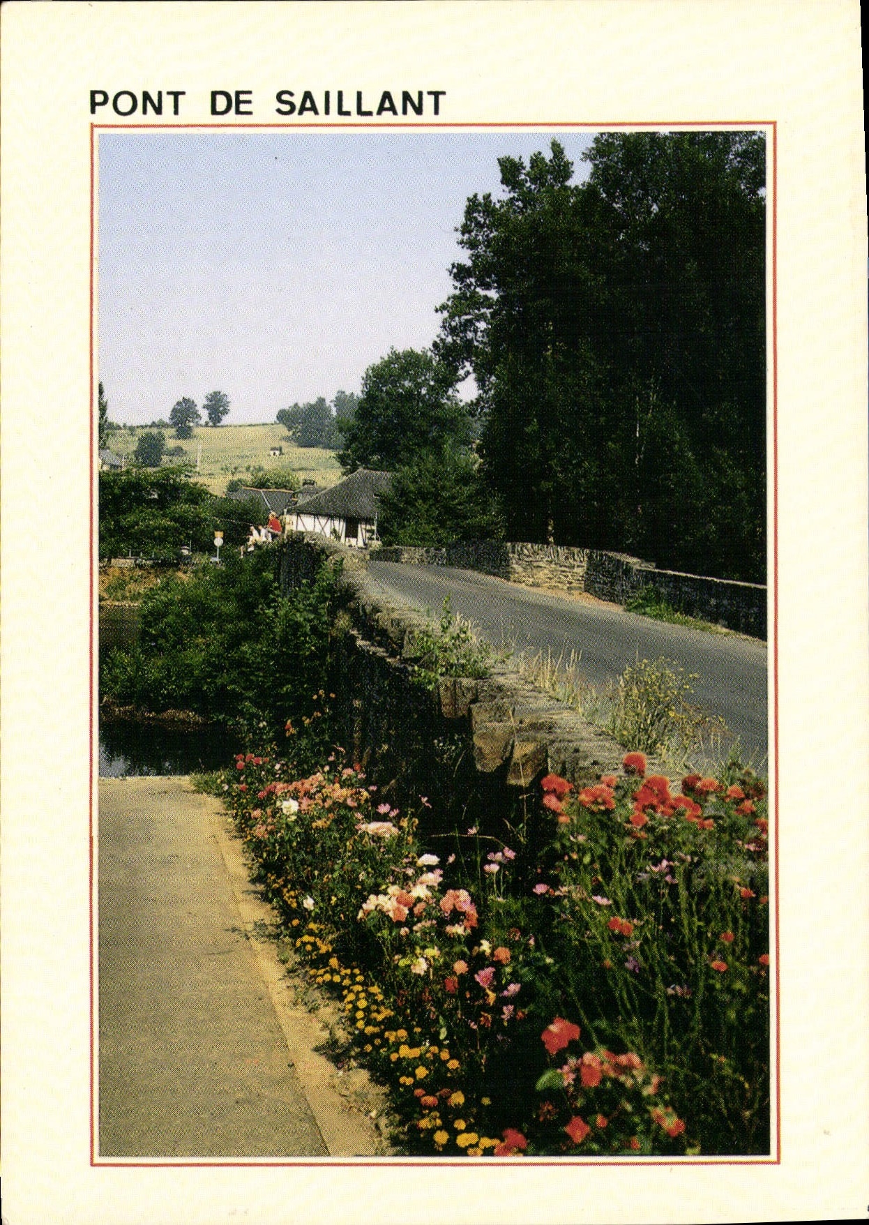 CPSM Allassac Correze Le Pont de Saillant