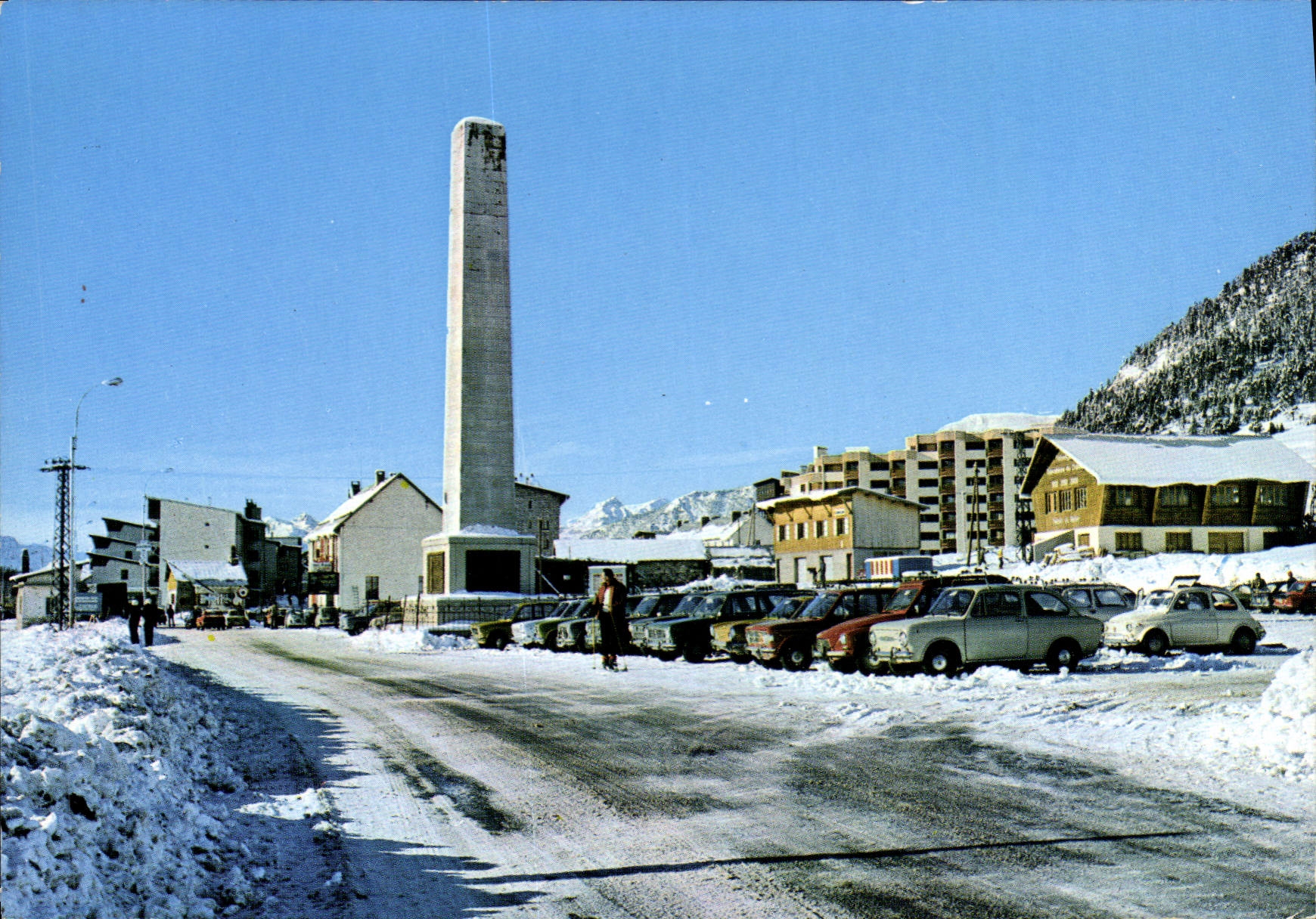CPSM Montgenevre Obelisco di Napoleone