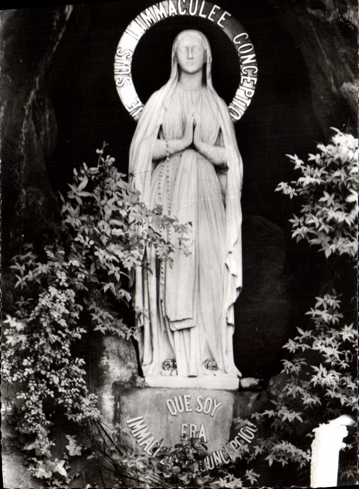 CPSM Lourdes Hautes Pyrenees La Vierge 