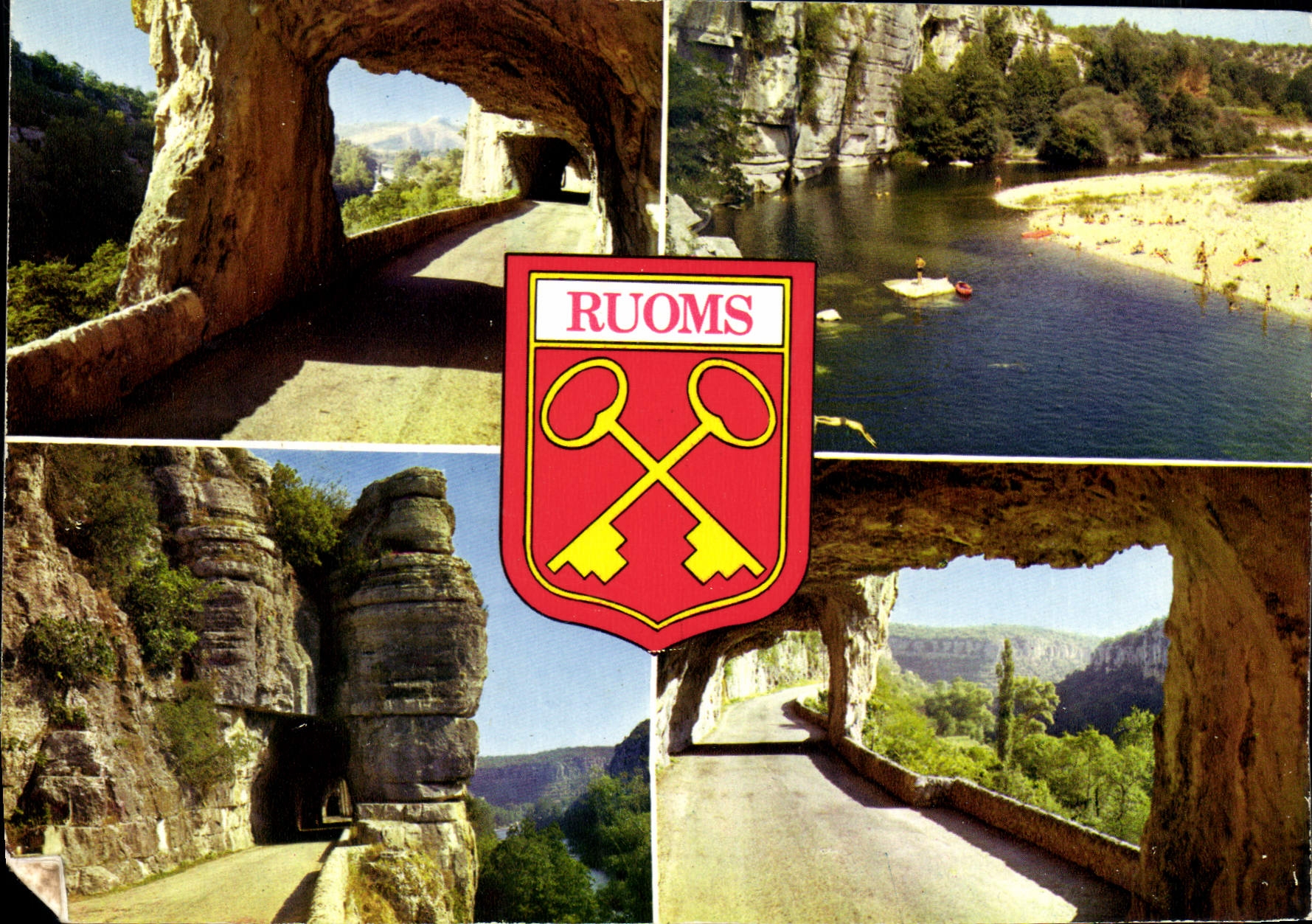 CPSM Paysages du Vivarais Defile de Ruoms