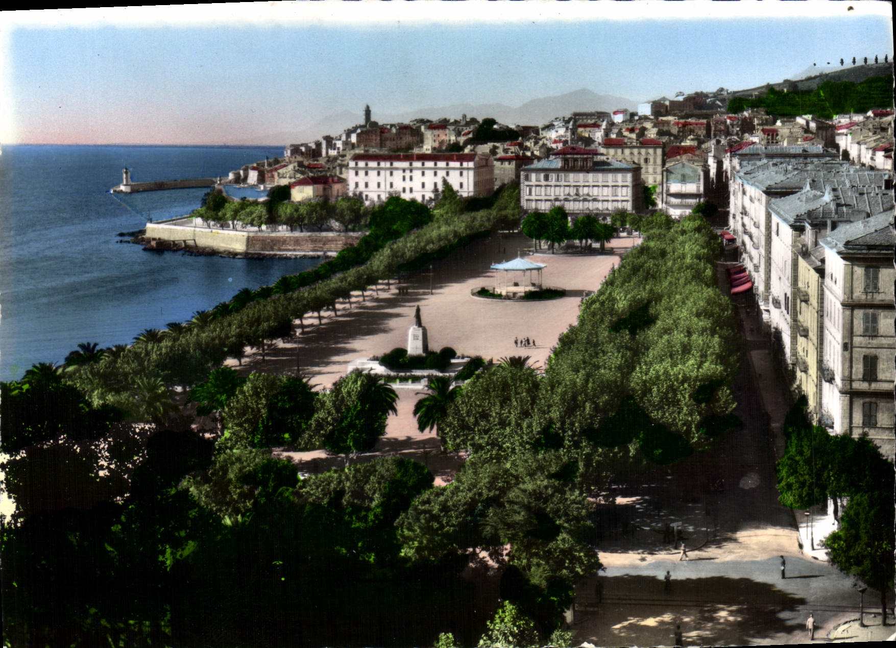 CPSM La Corse Ile de Beaute Bastia Place St Nicolas