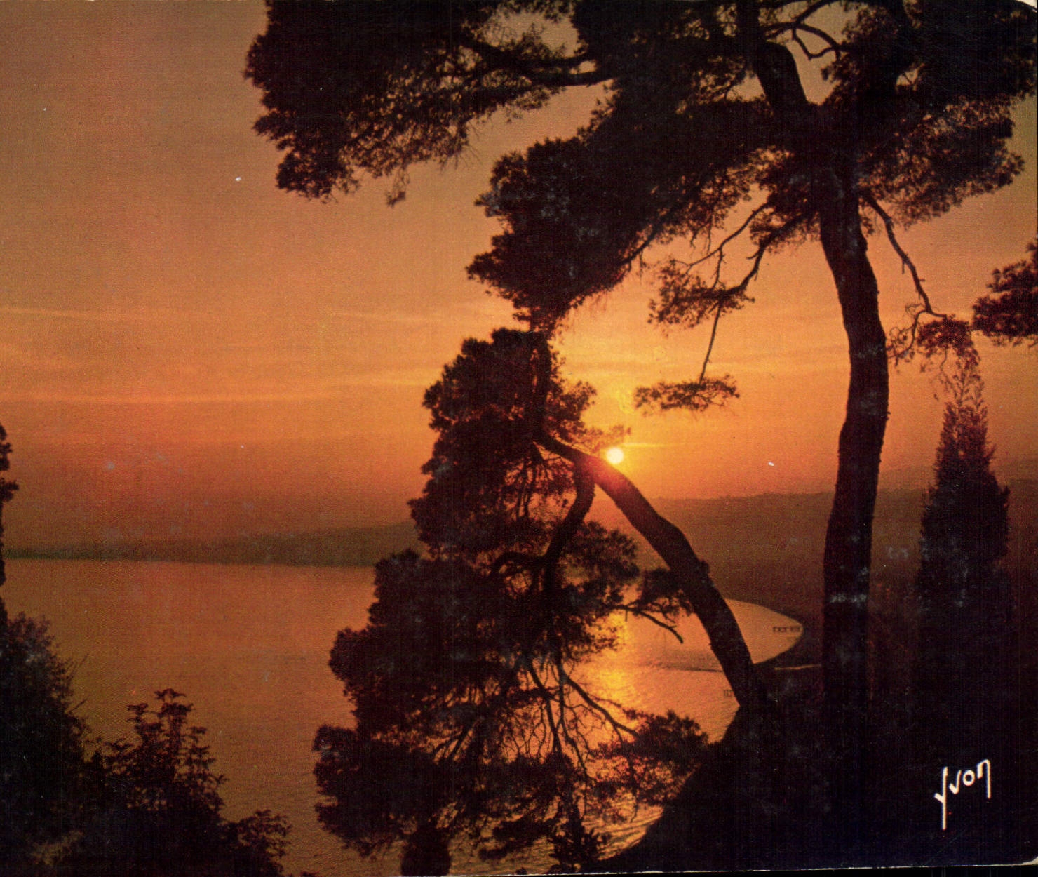 CPSM Coucher de Soleil en Mediterranee 