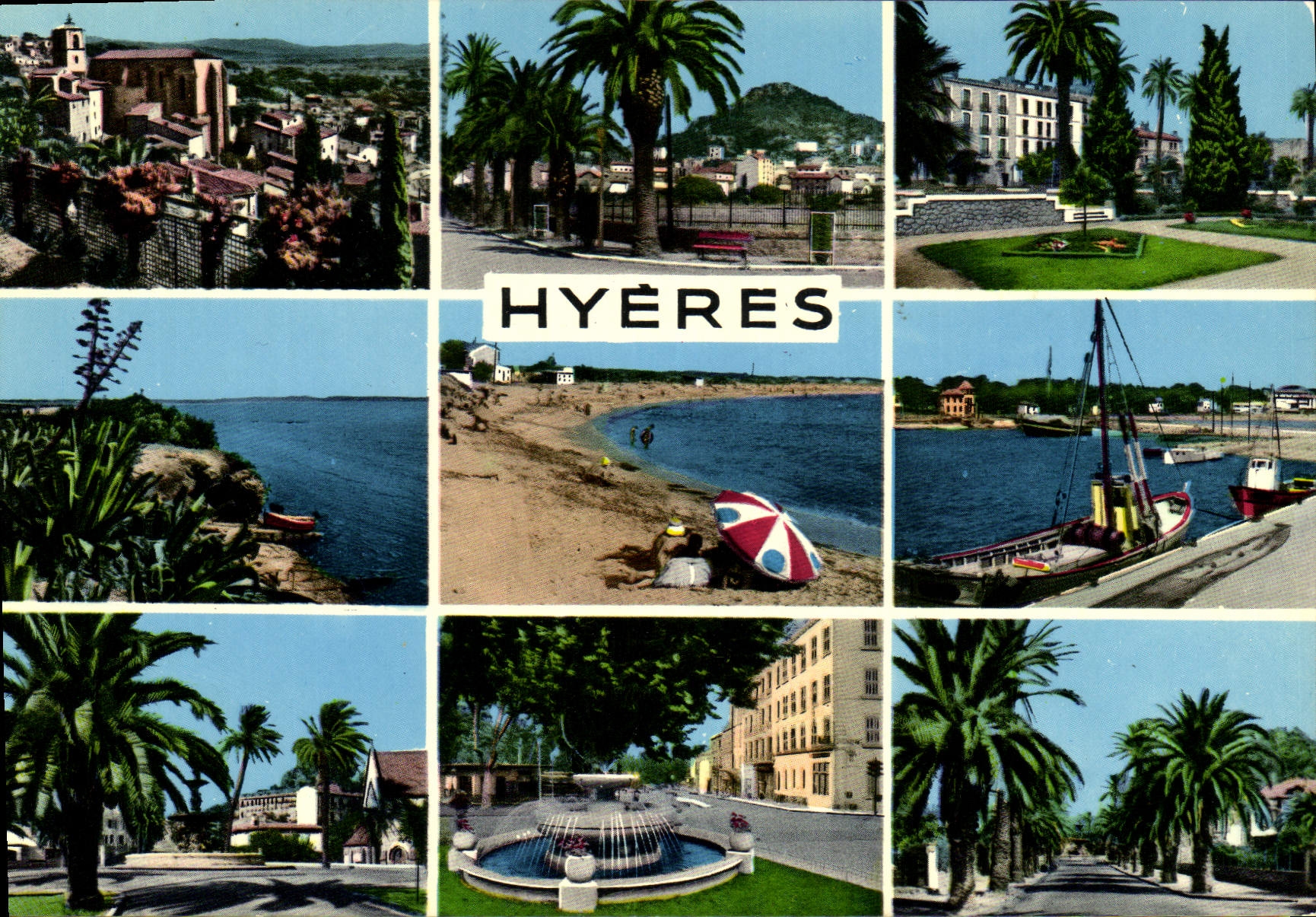 CPSM Souvenir d'Hyeres Les Palmiers