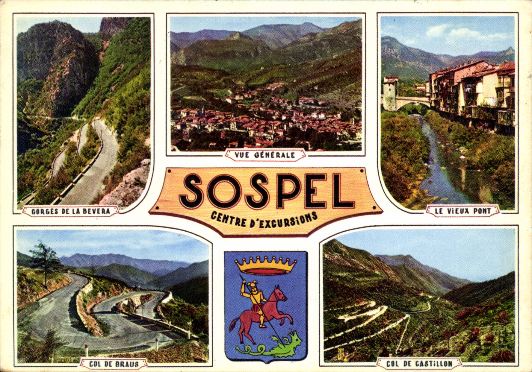 CPSM Paysages de France Sospel Alpes Maritimes