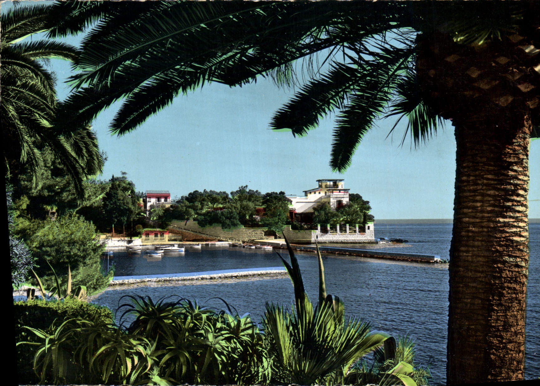 CPSM Beaulieu Le port de la Formica et la Villa Keruylos