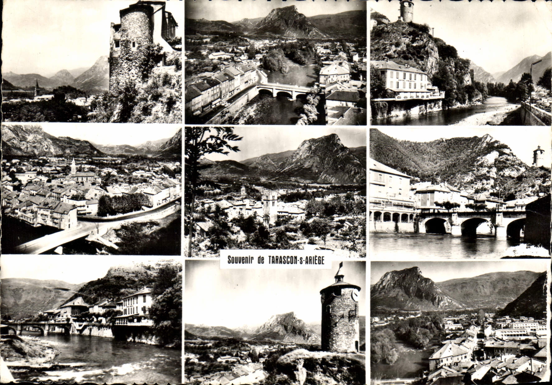 CPSM Tarascon sur Ariege Vue generale au fond