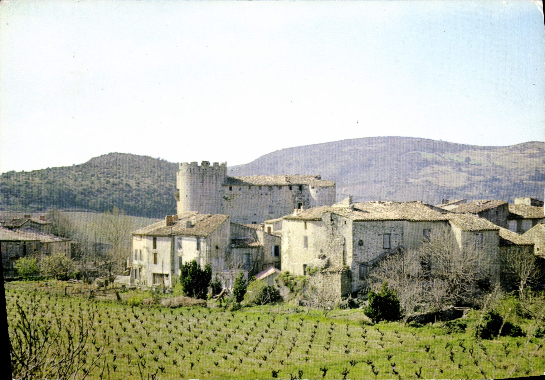 CPSM L'Aude tourisque Villerouge Termines Vue partielle 