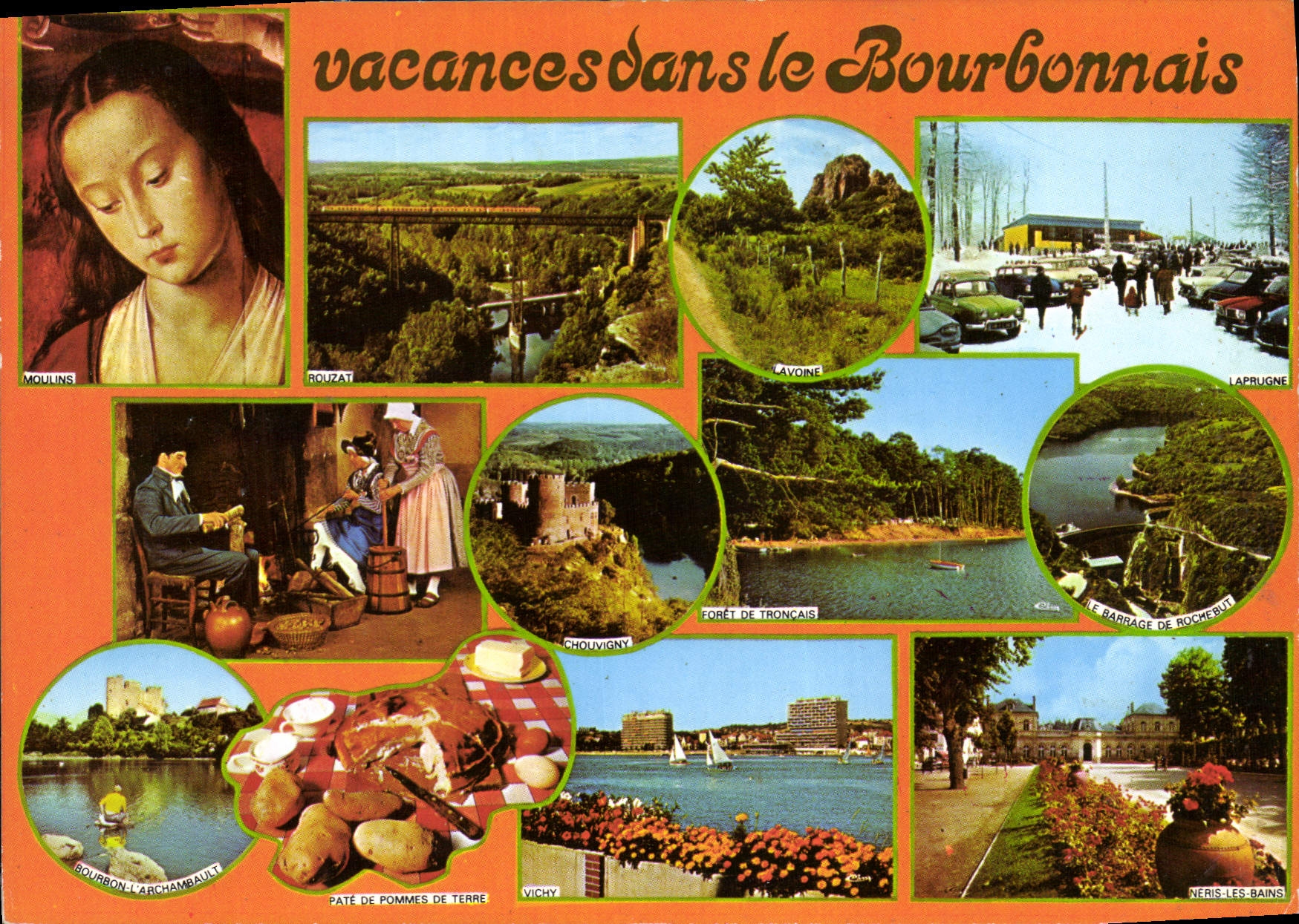 CPSM Beaux sites du Bourbonnais Vacances dans le Rourbonnais Allier