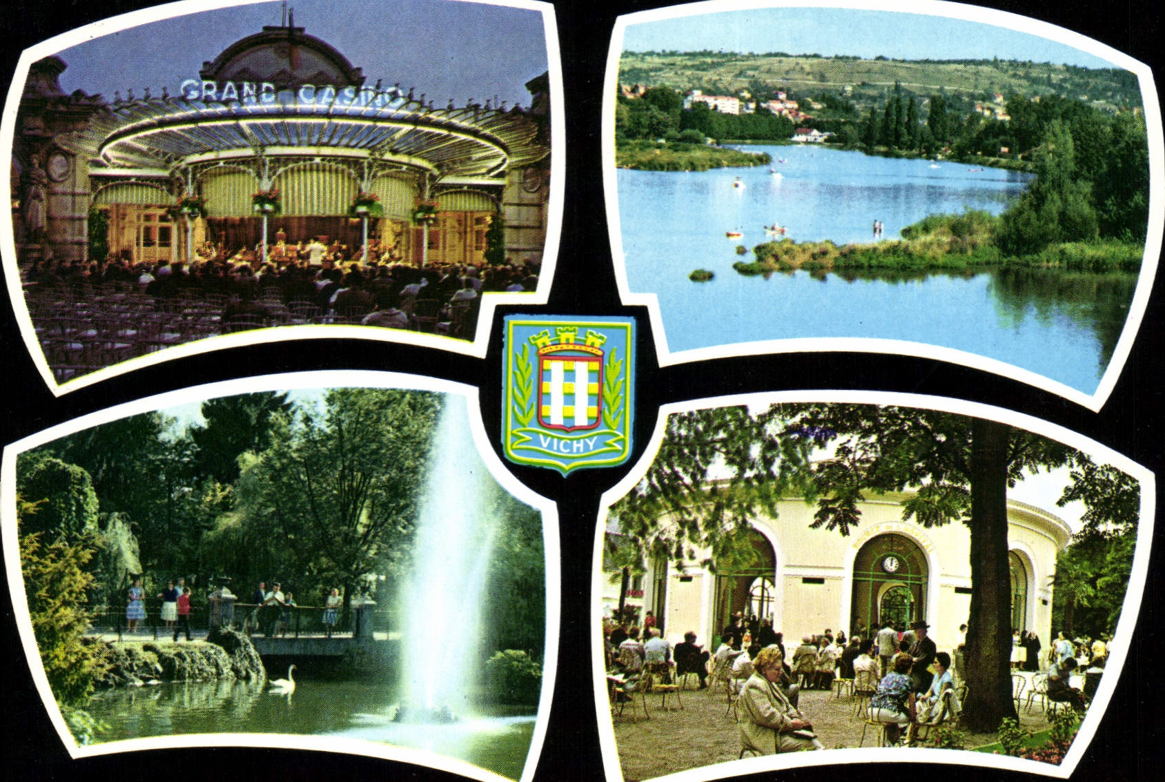 CPSM Vichy Le Grand Casino Un coin du Parc 