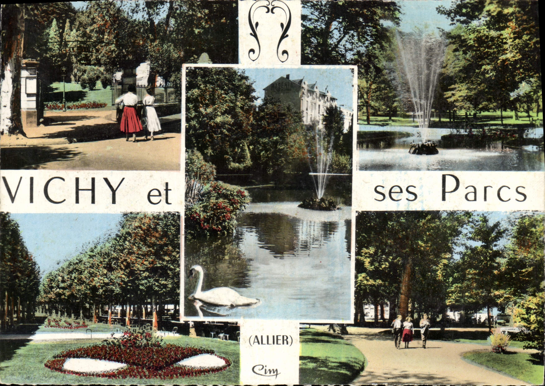 CPSM Vichy et ses Pares Allier 