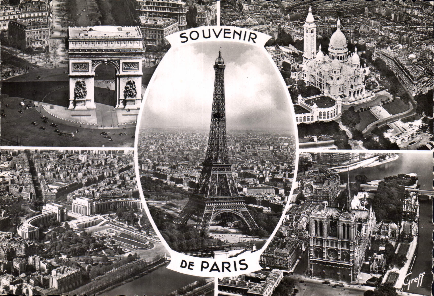 CPSM Souvenir de Paris 