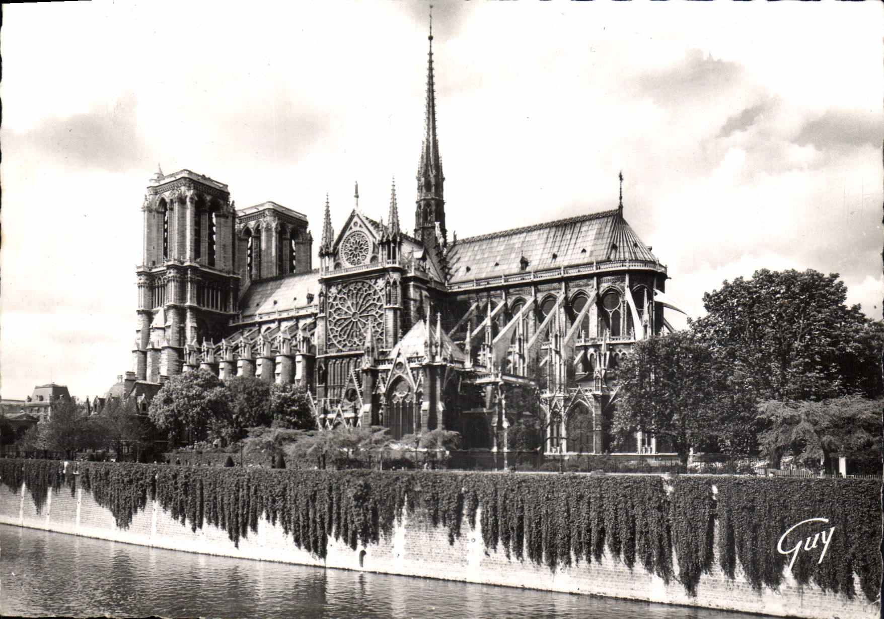 CPSM Paris et ses Merveilles Abside de la cathedrale Notre Dame 