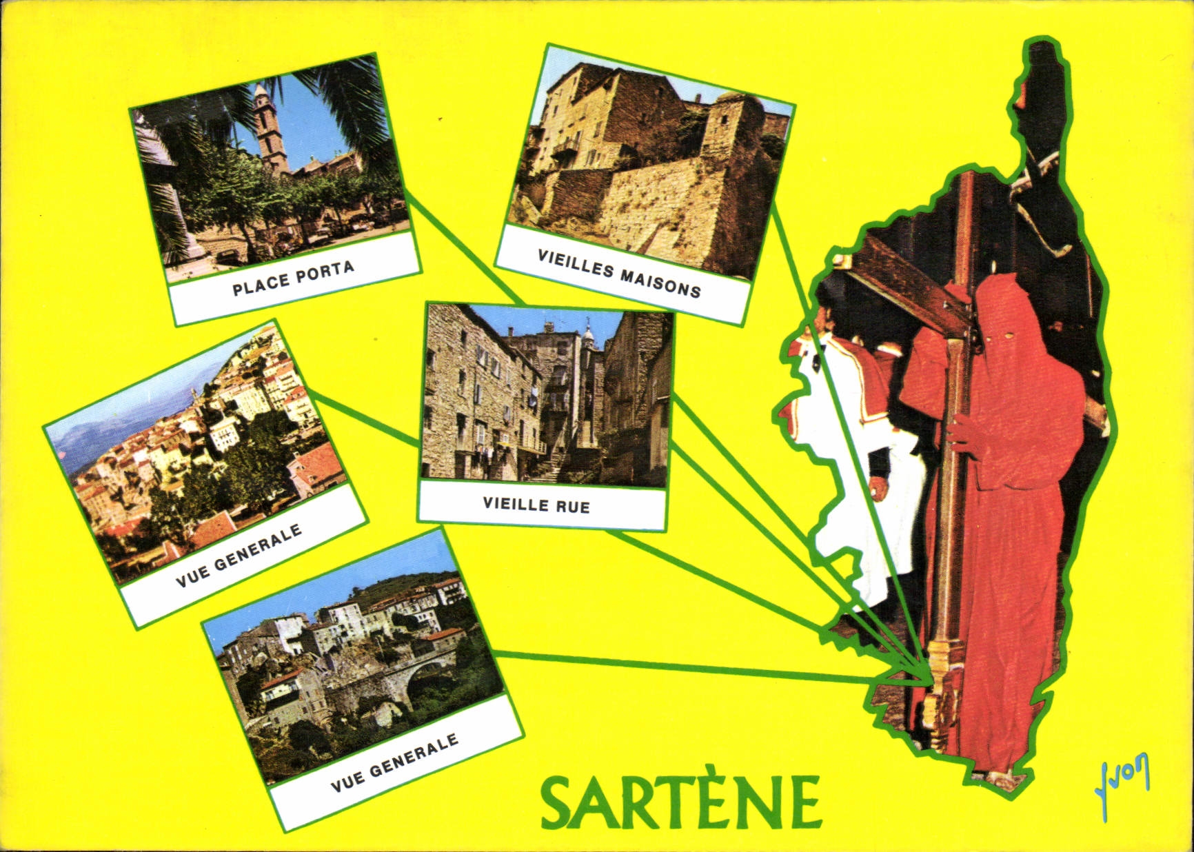 CPSM La Corse Oasis de Beaute Sartene Corse