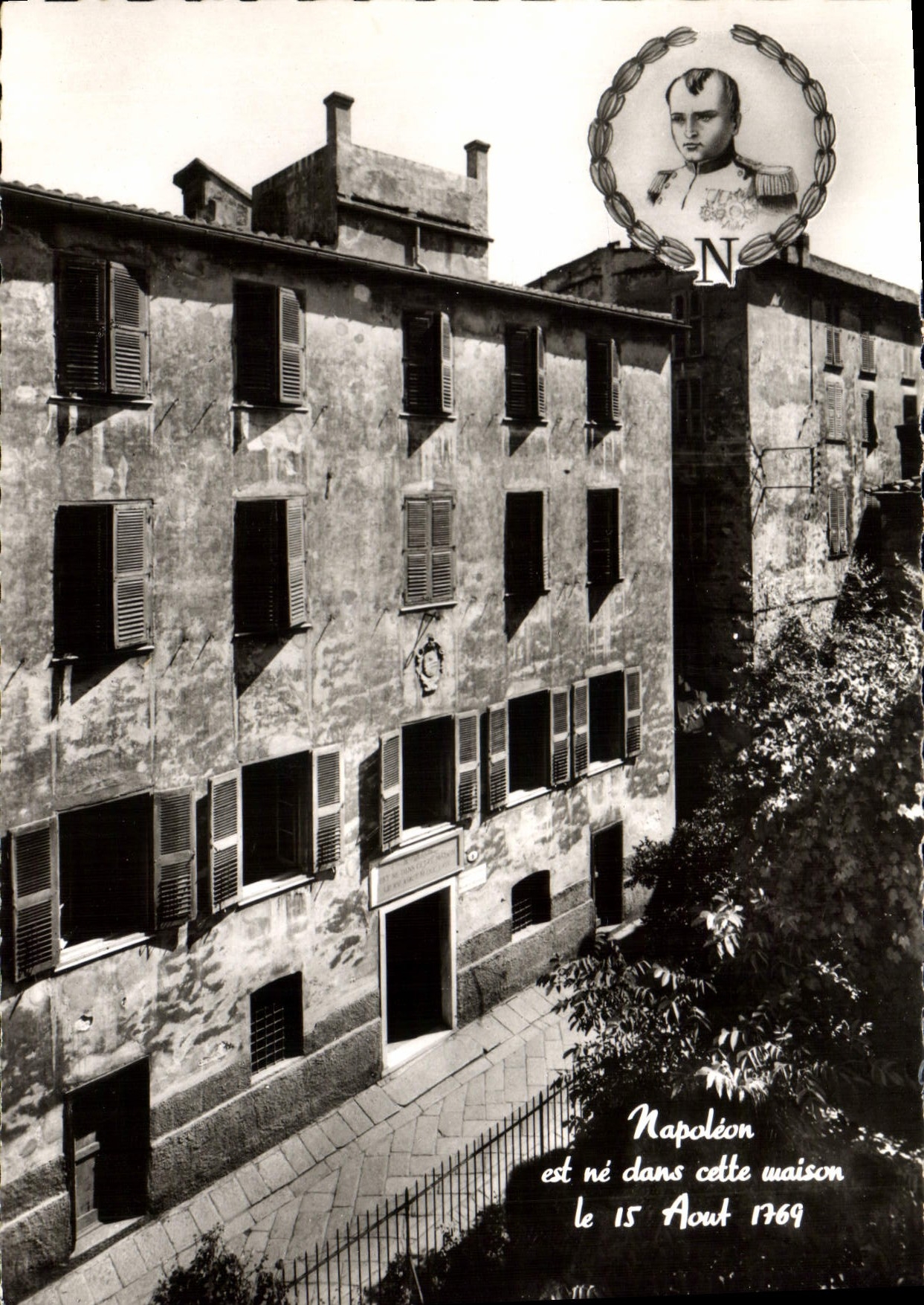 CPSM La Corse ide de Beaute Ajaccio Maison natale de l'Empereur Napolen I 