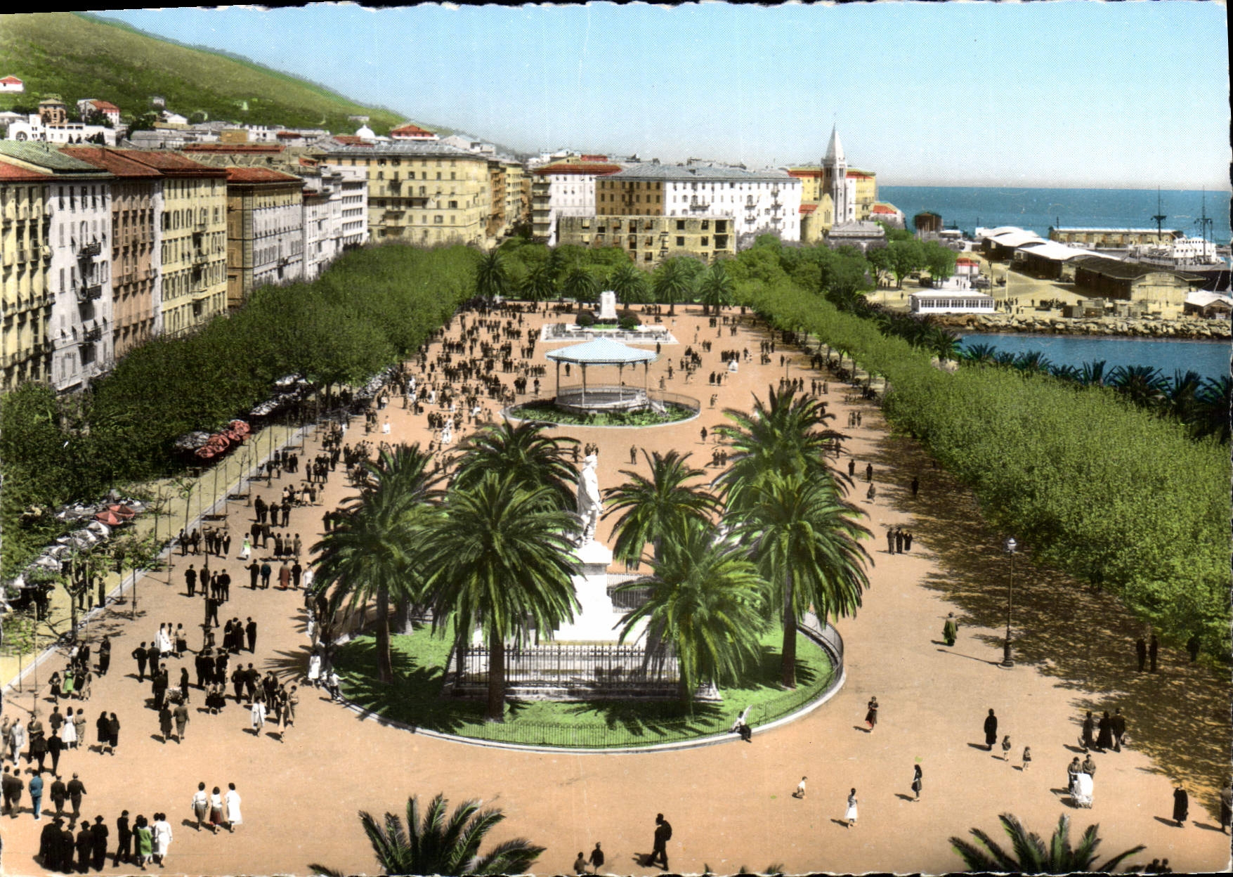 CPSM La Corse ide de Beaute Bastia La place St NIcolas