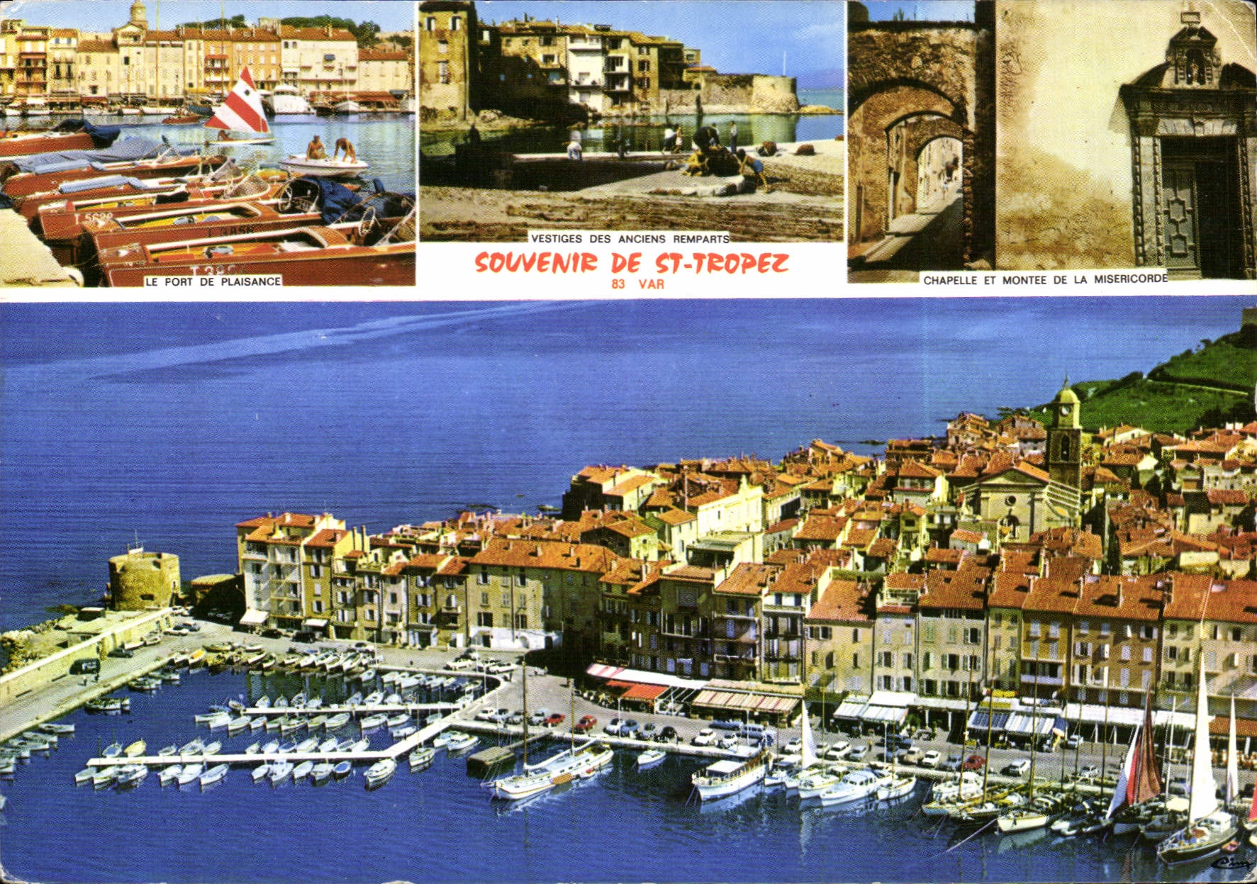 CPSM Souvenir de St Tropez Var 