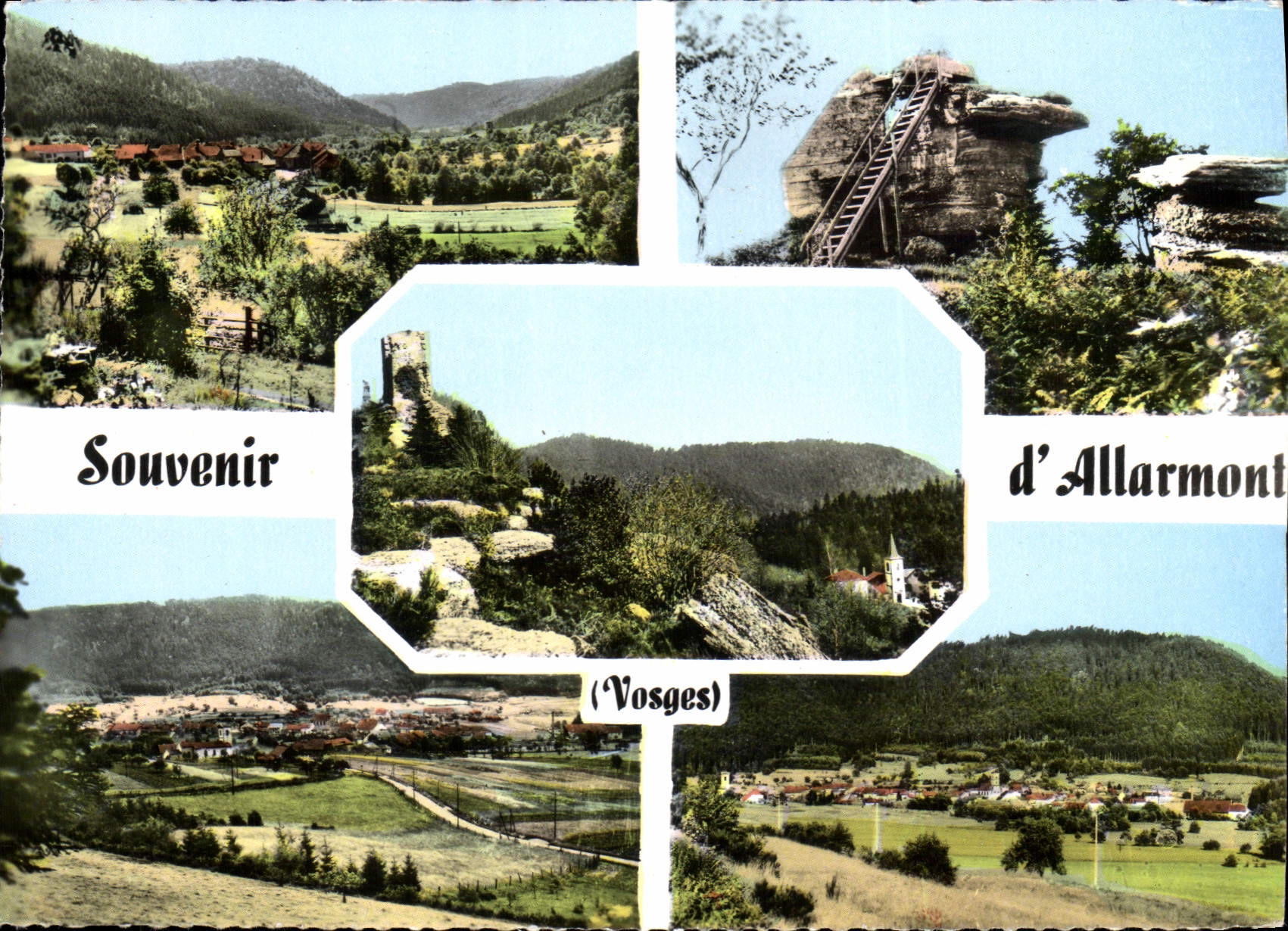 CPSM Souvenir d'Allarmont Vosges 