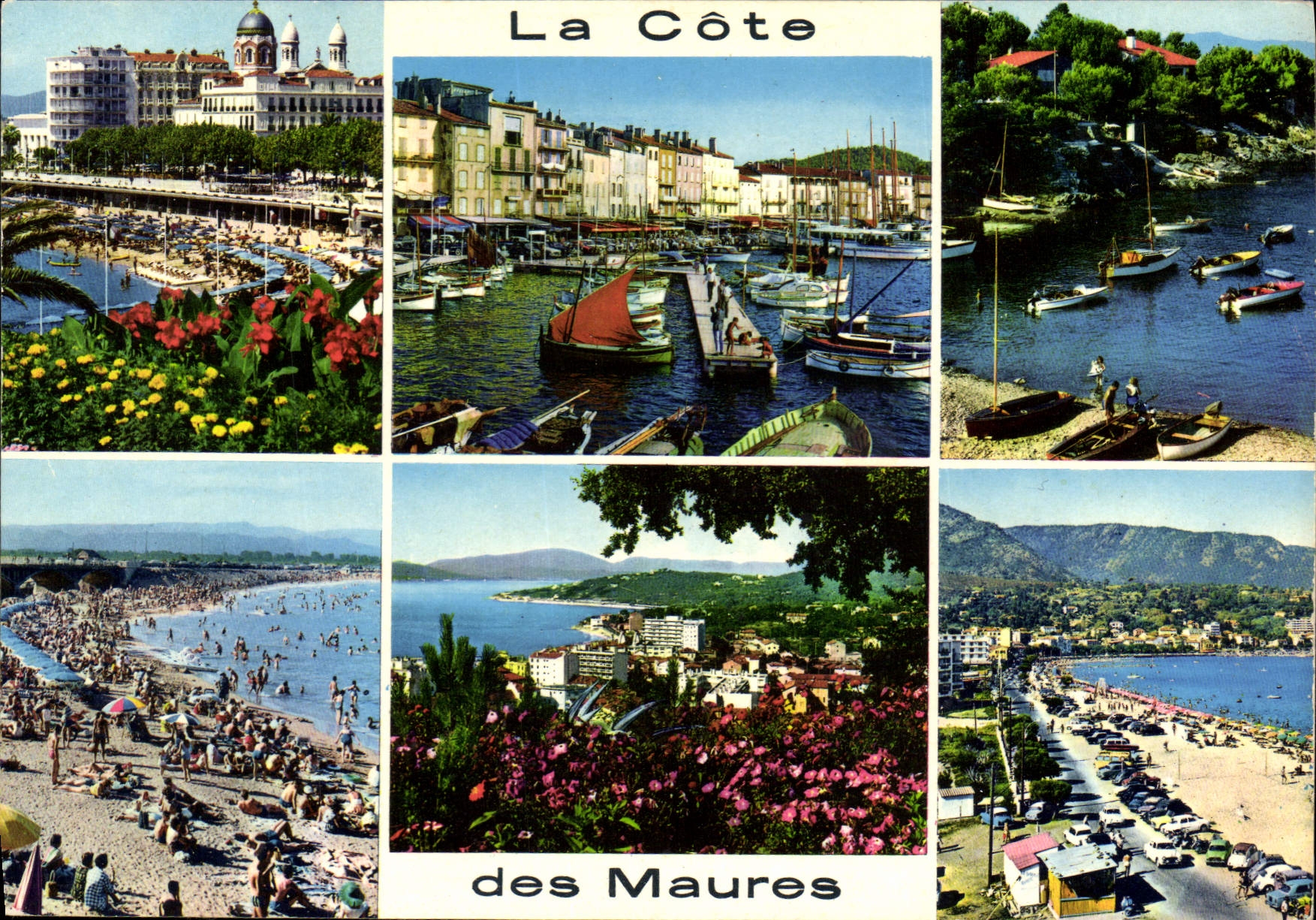 CPSM La Cote des Maures St Raphael St Aygulf St Tropez Ste Maxime sur Mer 