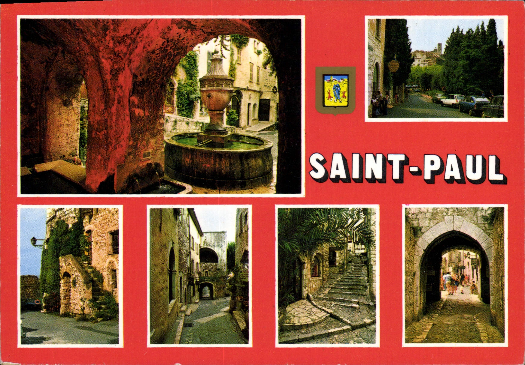 CPSM Saint Paul de Vence souvenir de Saint Paul de Vence 