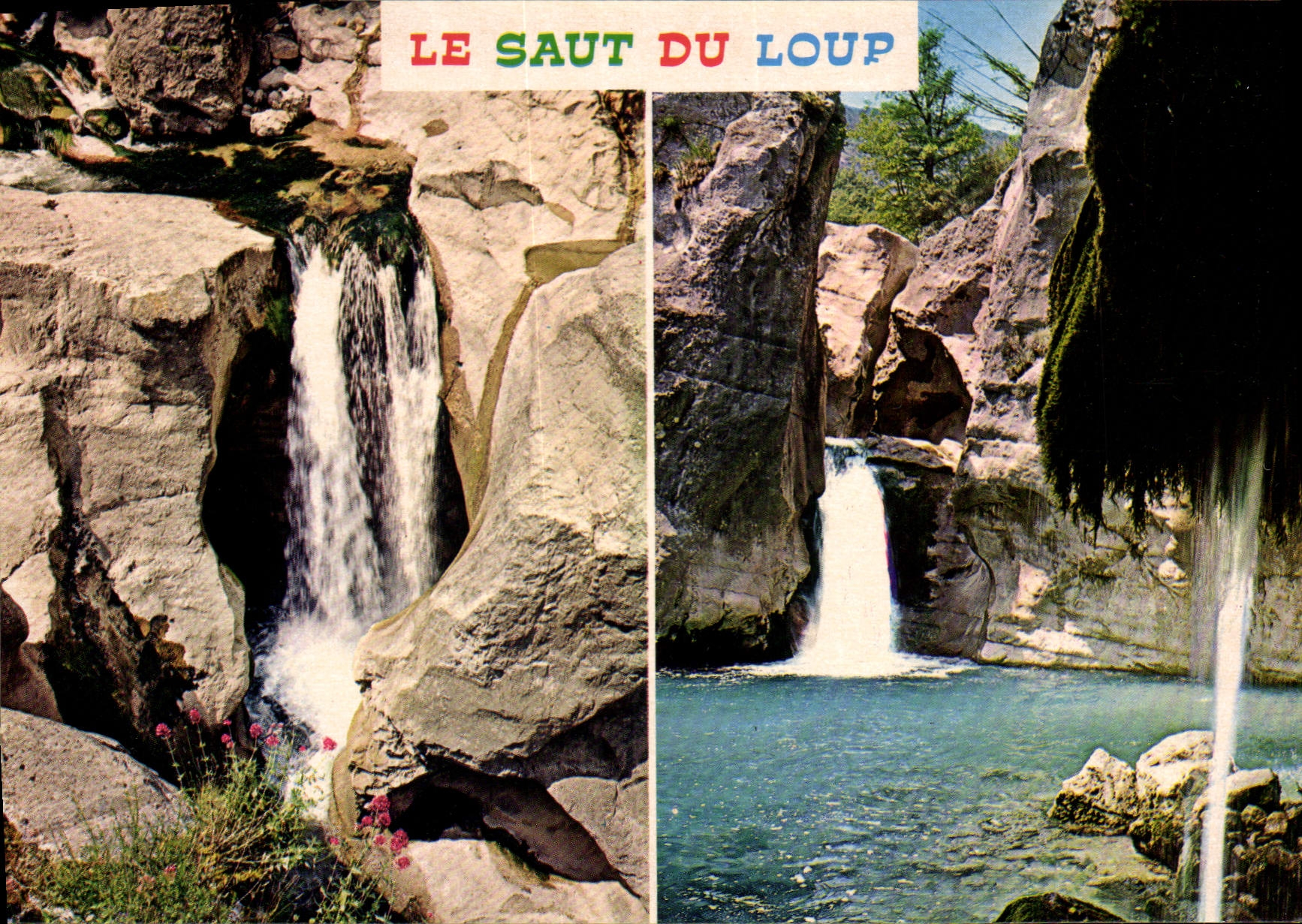 CPSM Cote d'Azur French Riviera Excursion des Gorges du Loup le Saut du Loup